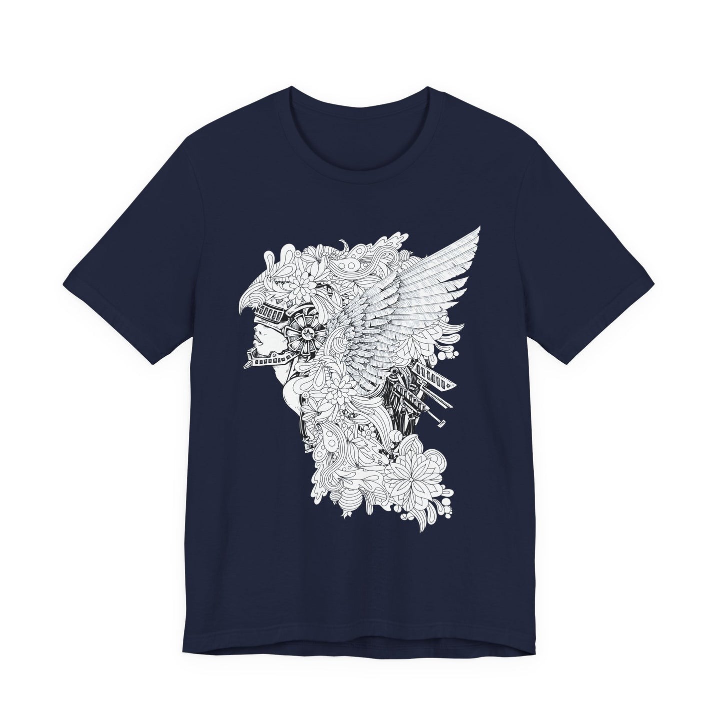 Eagle Illustration Graphic Unisex Cotton T-Shirt r26