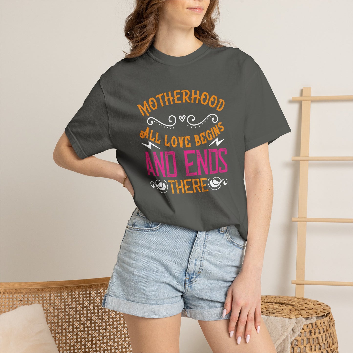 Mom T-shirt Mother Day Mama Tee Unisex Comfort Colors Garment-Dyed Cotton h85