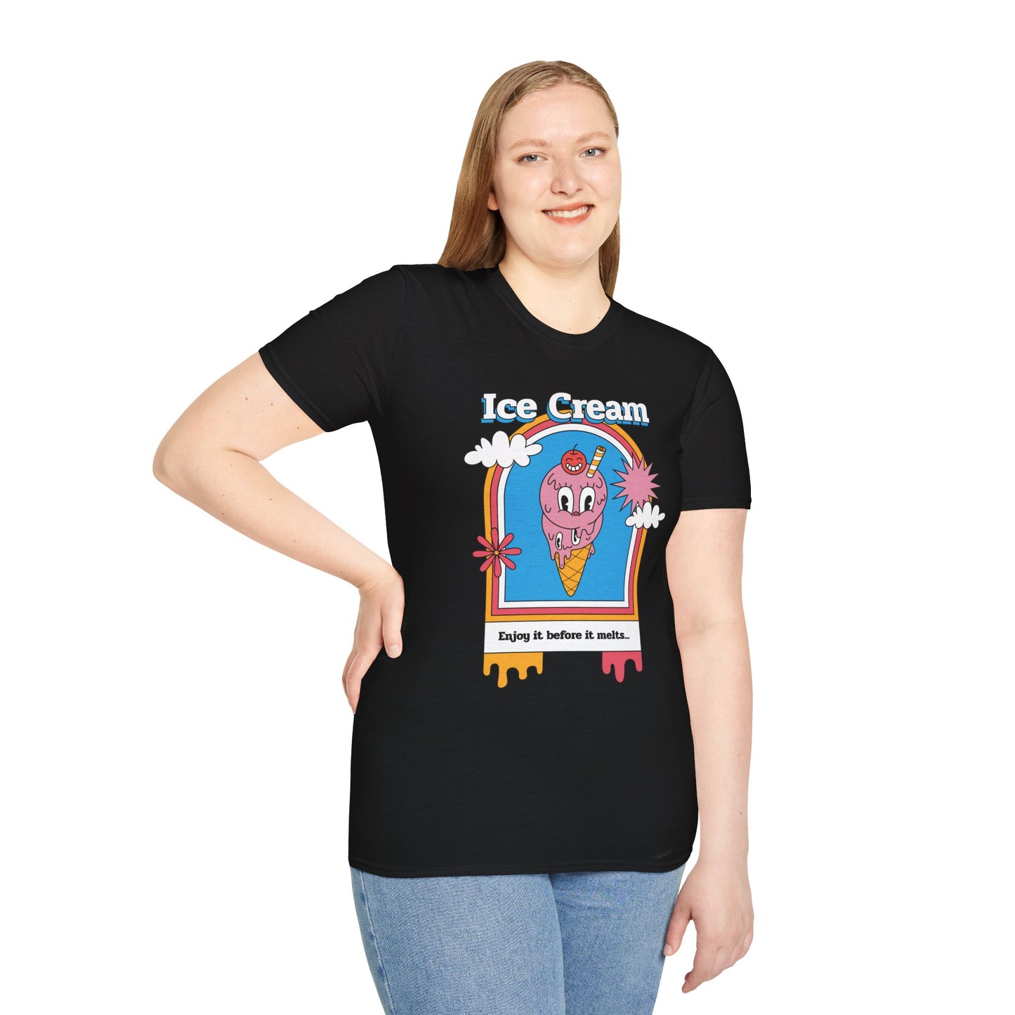 Food Tees, Funny Food T Shirts, Funny T Shirts, Shirt with Food, Junk Food Tees, Shirt with Ice Cream, Ice Cream T-Shirt
