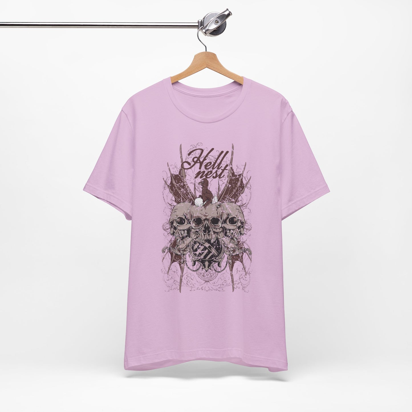 Skull Cluster graphic tee Gothic skulls grunge floral design