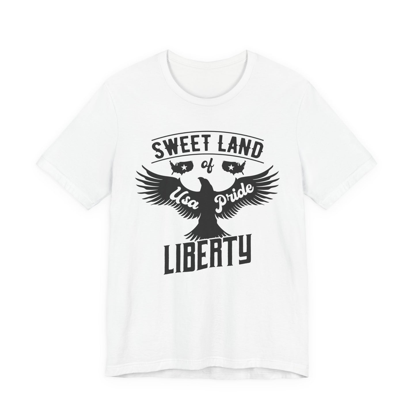 Liberty Eagle Graphic Unisex Cotton T-Shirt a4