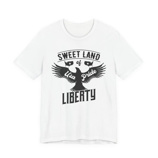 Liberty Eagle Graphic Unisex Cotton T-Shirt a4