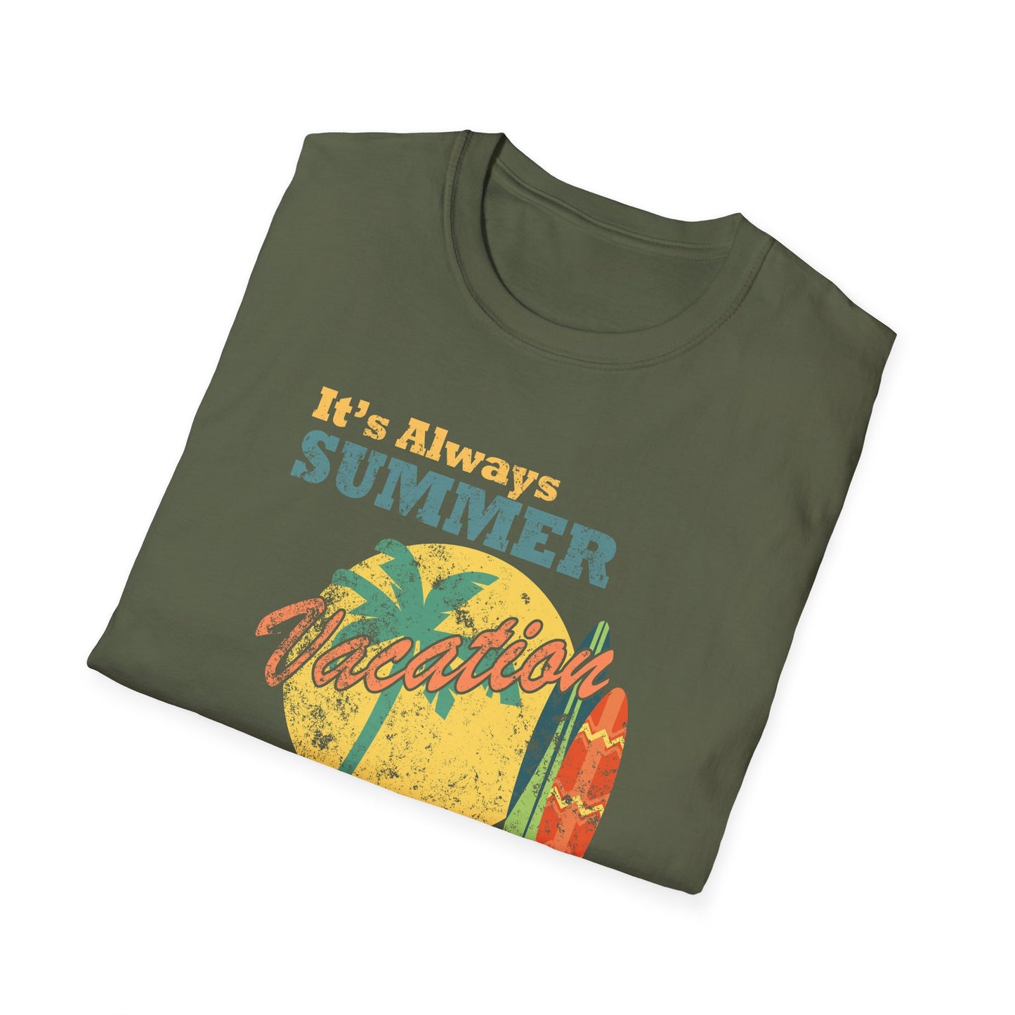 Summer T-Shirt, Summer Design Shirts, Art Tee Shirt with Summer Design - 1