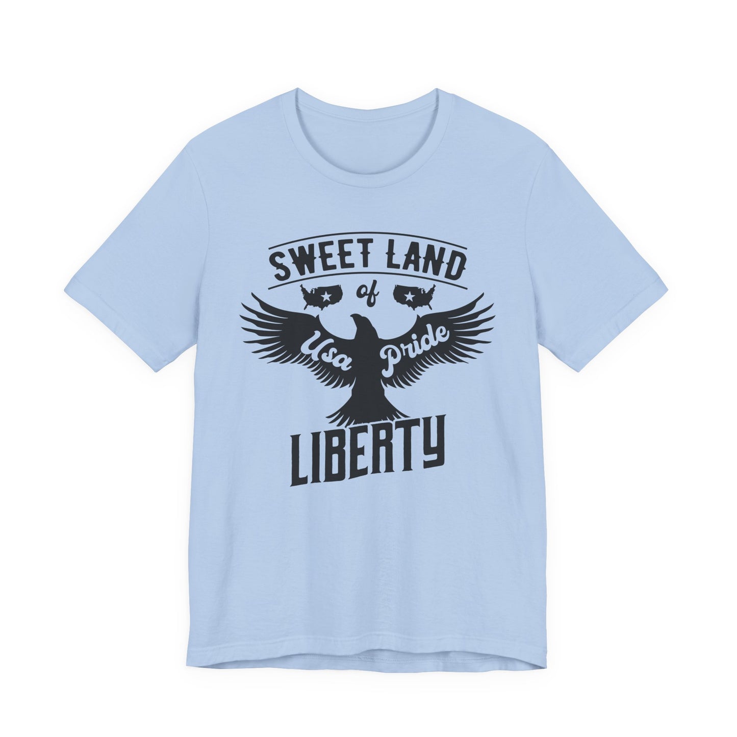 Liberty Eagle Graphic Unisex Cotton T-Shirt a4
