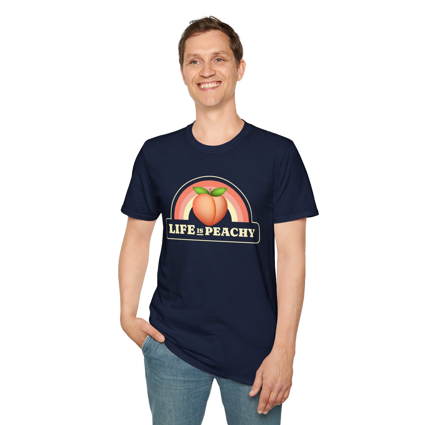 Food Tees, Funny Food T Shirts, Funny T Shirts, Shirt with Fruits, Shirt with Peach