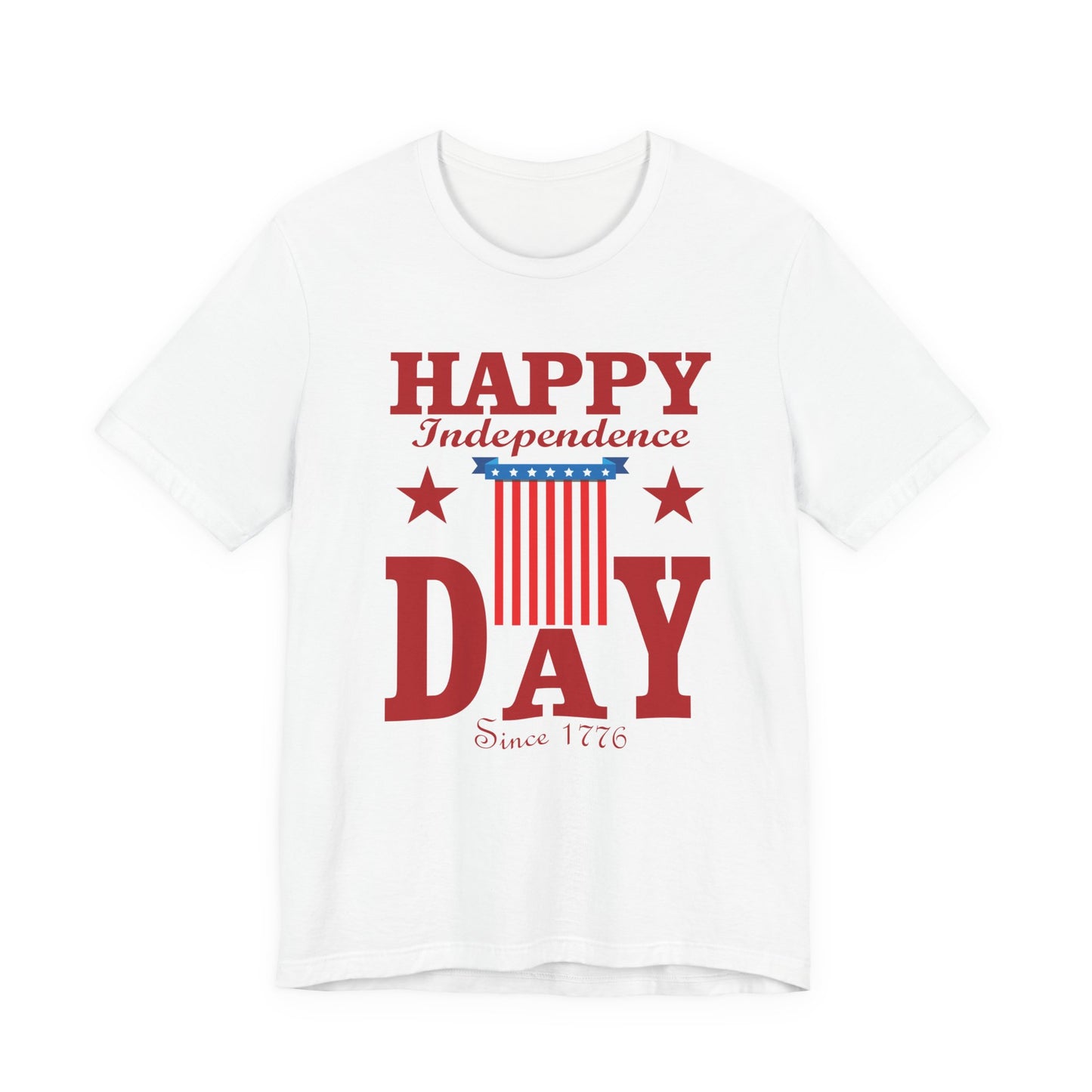 Happy Independence Day Graphic Unisex Cotton T-Shirt 018