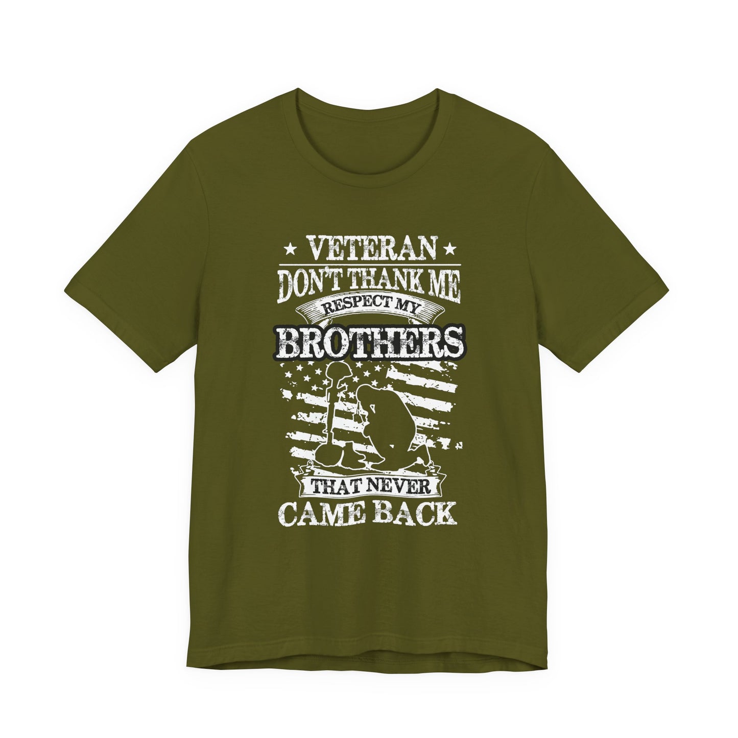 Army Veteran Patriotic Graphic Design Unisex Cotton T-Shirt v60