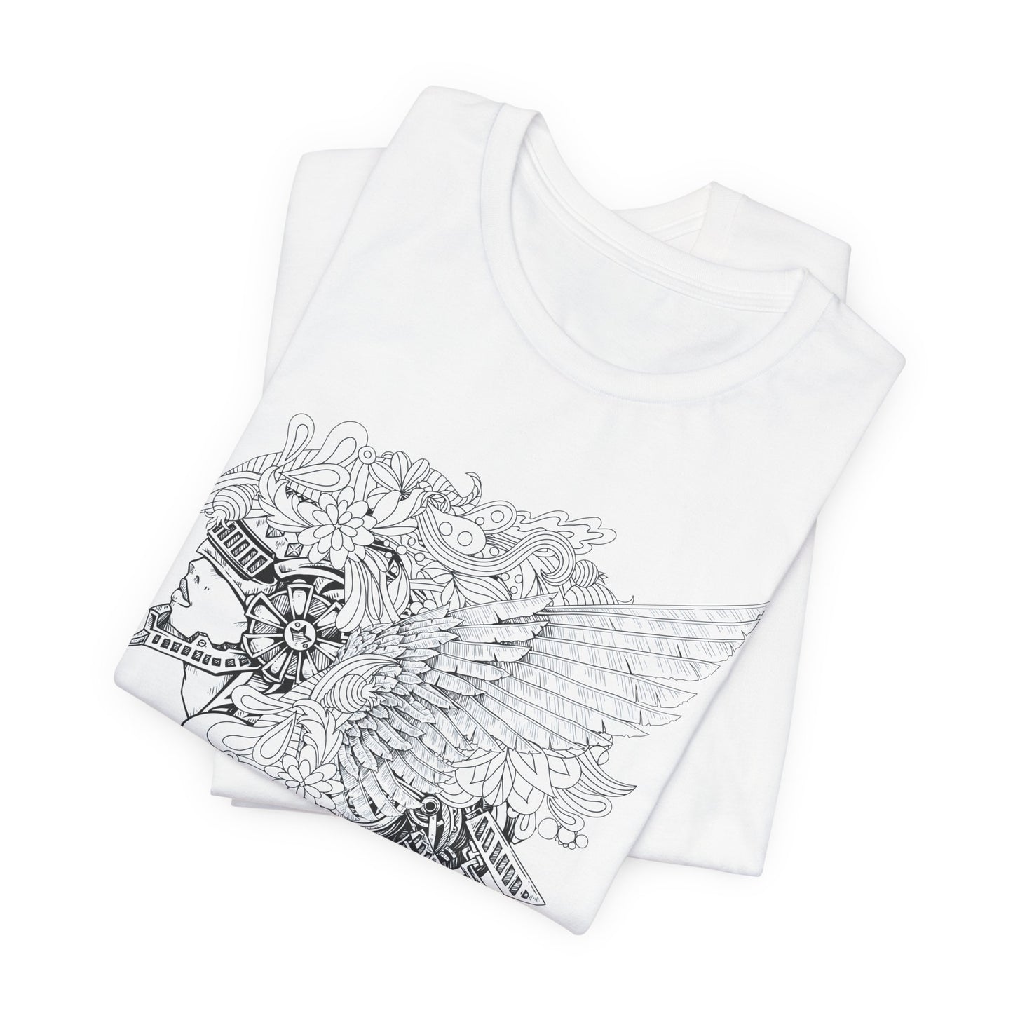 Eagle Illustration Graphic Unisex Cotton T-Shirt r26