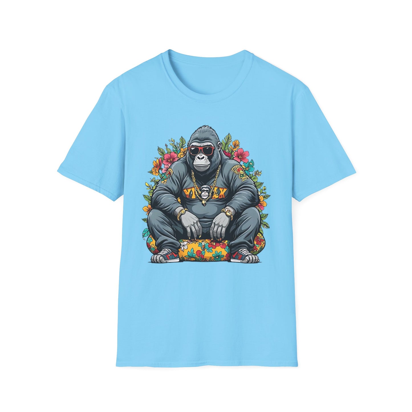 Animals Tees, Funny Animals Shirt, T Shirts with Funny Animals, T-Shirt with Gorilla, Monkey Tees