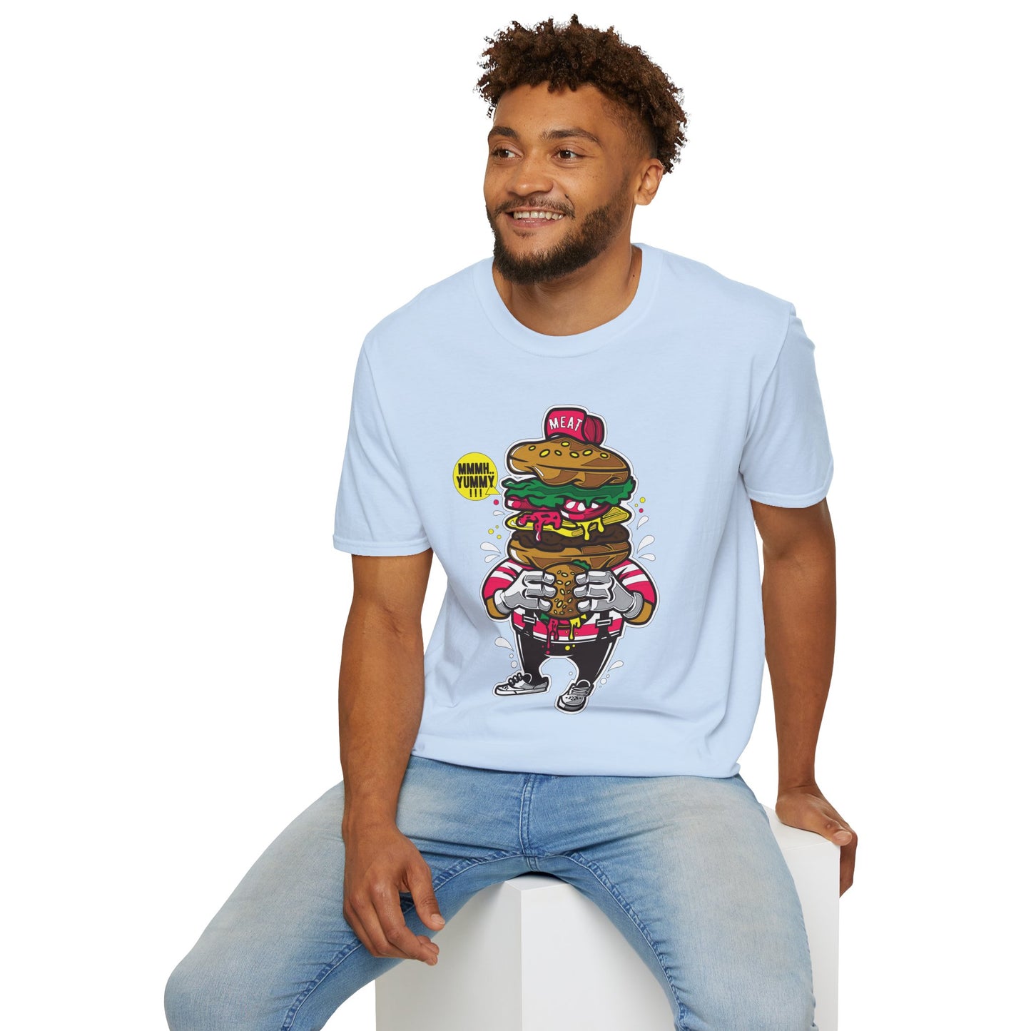 Cartoon T Shirt Animation T Shirt Funny Tee Unisex Gildan Softstyle 64000 Ring Spun Cotton