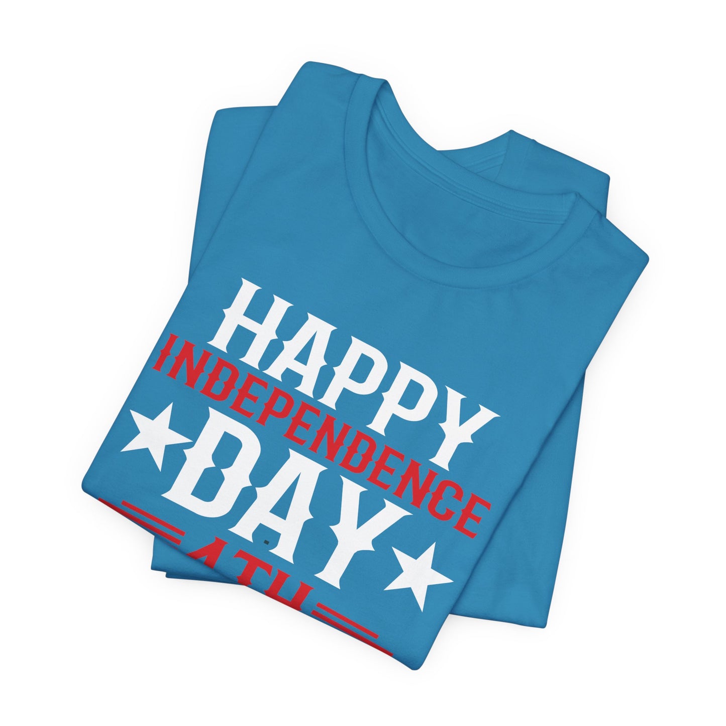 Happy Independence Day Graphic Unisex Cotton T-Shirt 016