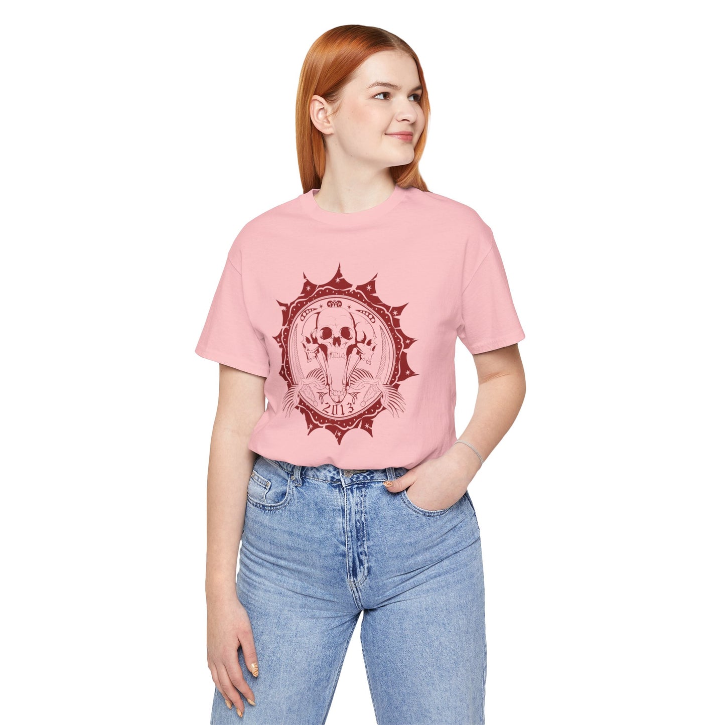 Skull Elephant Mandala Tee Boho Skull Graphic Shirt Art-51