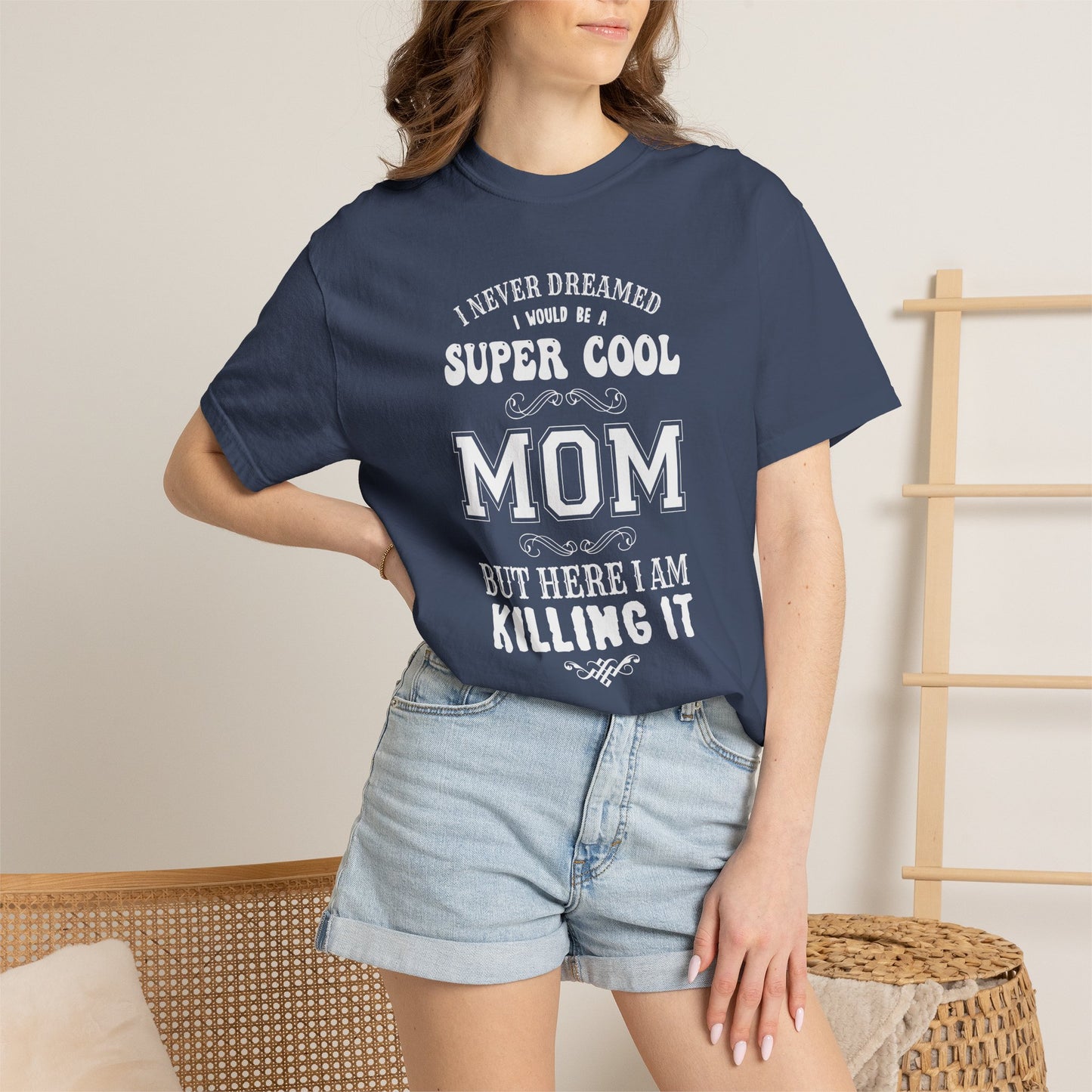 Mom T-shirt Mother's Day Mama Tee Unisex Comfort Colors Garment-Dyed Cotton h36