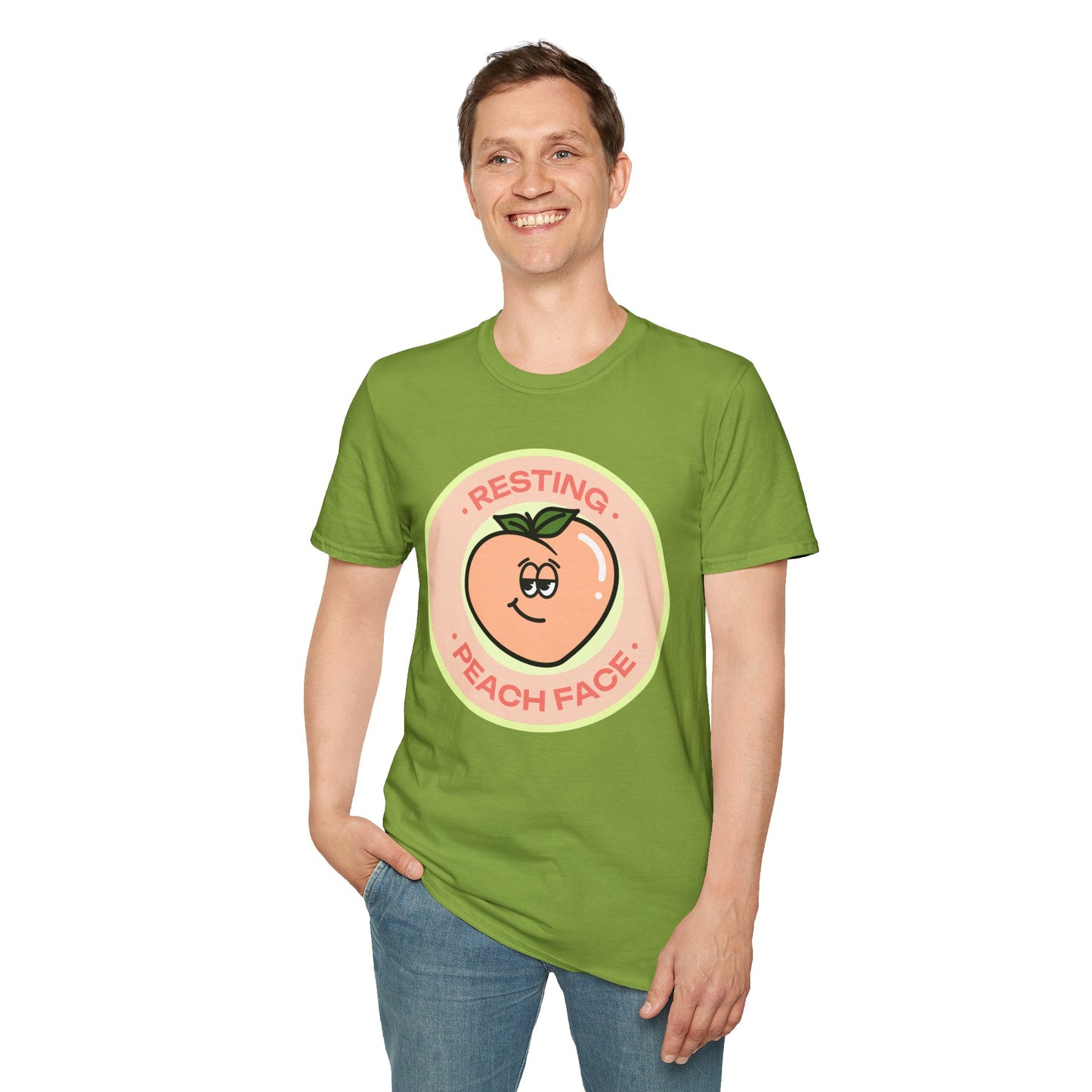 Food Tees, Funny Food T Shirts, Funny T Shirts, Shirt with Fruits, Shirt with Peach