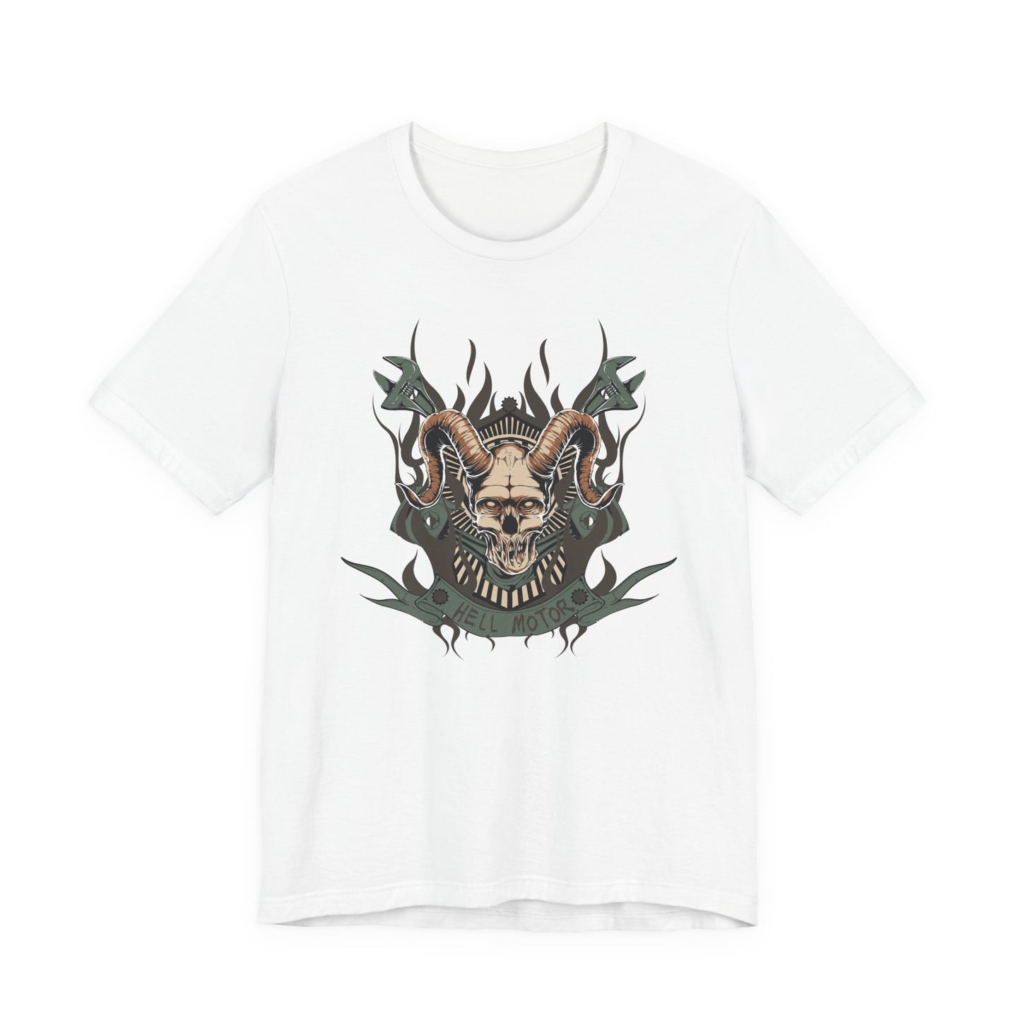 Gothic Skull Graphic Design Unisex Cotton Tee Art-49