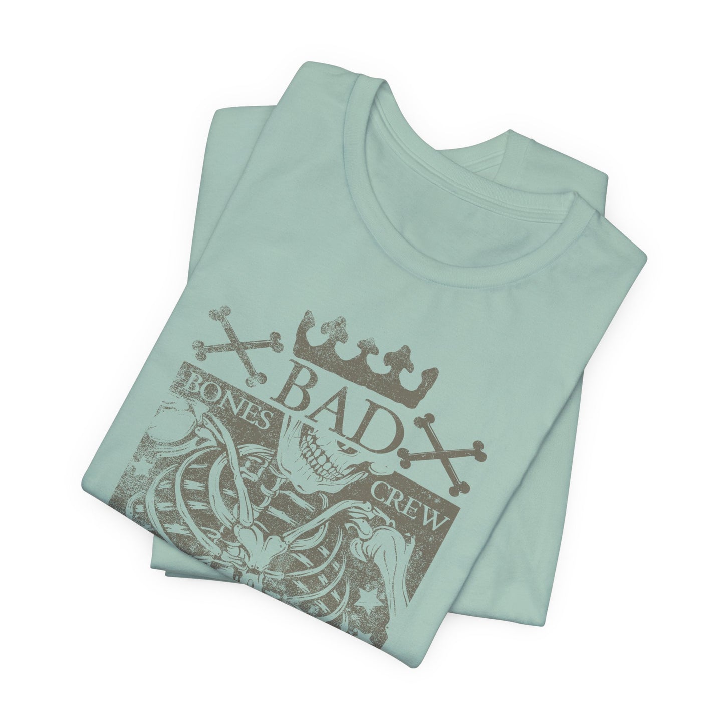 Skeleton Ribcage Tee Bones Crew Graphic Shirt A-10