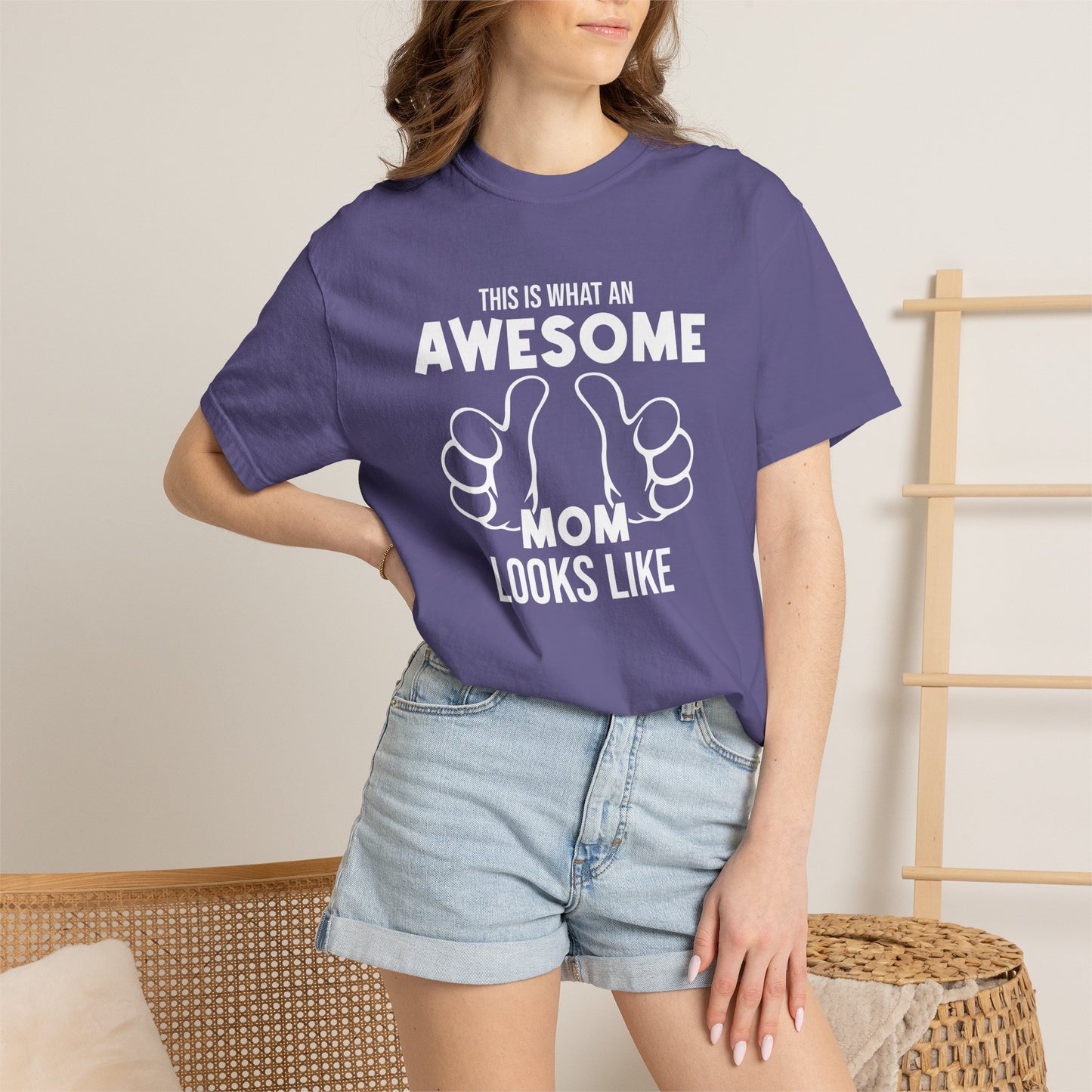Mom T-shirt Mother's Day Mama Tee Unisex Comfort Colors Garment-Dyed Cotton h25