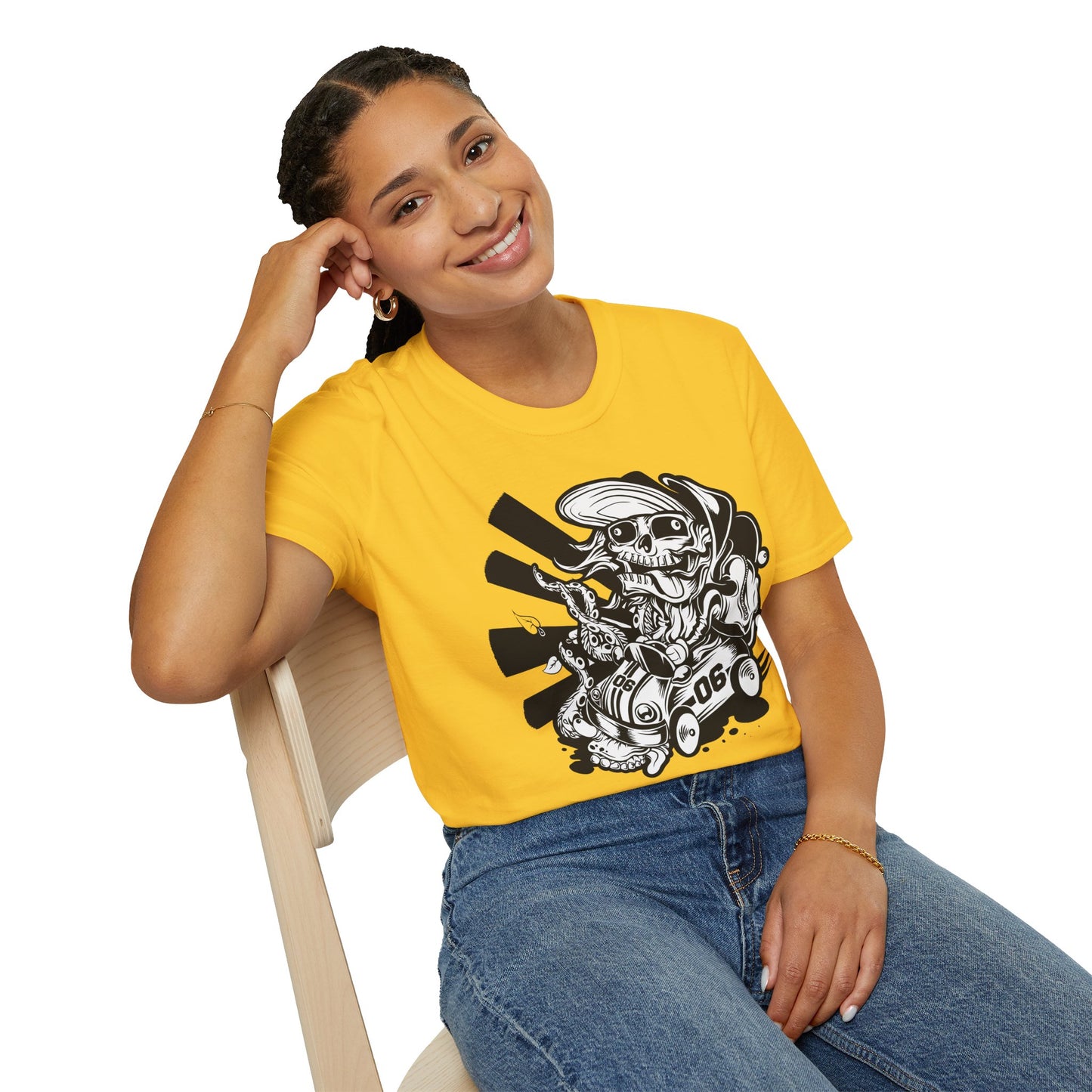 Cartoon Animation T Shirt Unisex Softstyle 64000 Cotton Tee With Fun Art Design Graphics