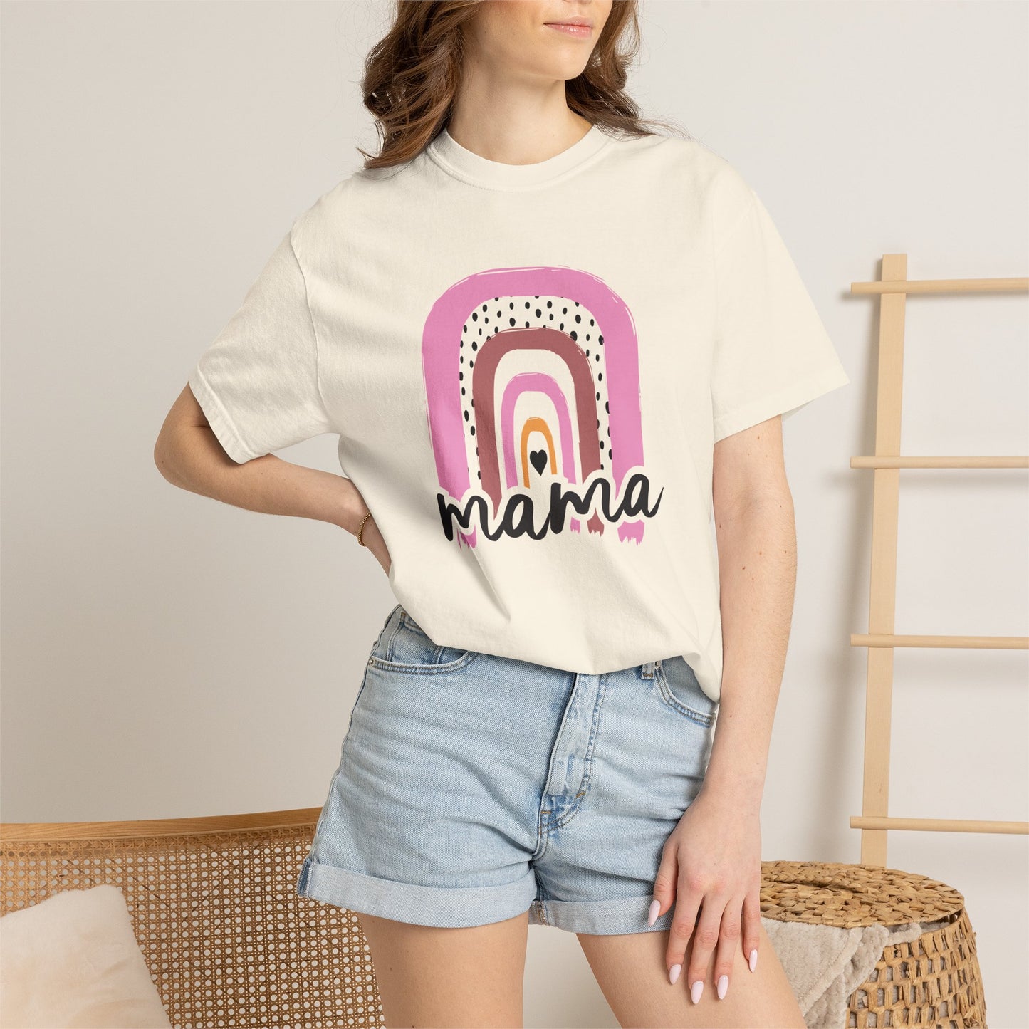 Mom T-shirt Mother's Day Mama Tee Unisex Comfort Colors Garment-Dyed Cotton h24