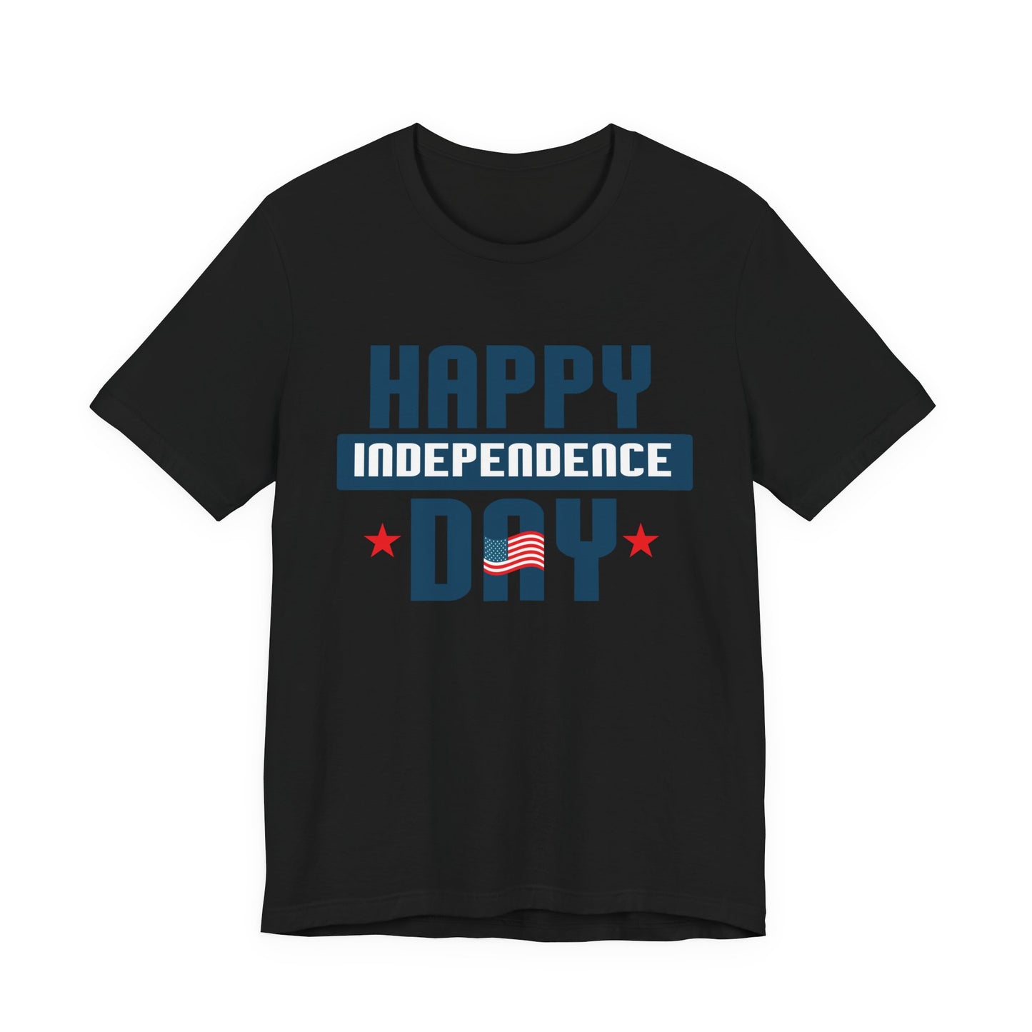 Happy Independence Day Graphic Unisex Cotton T-Shirt 017