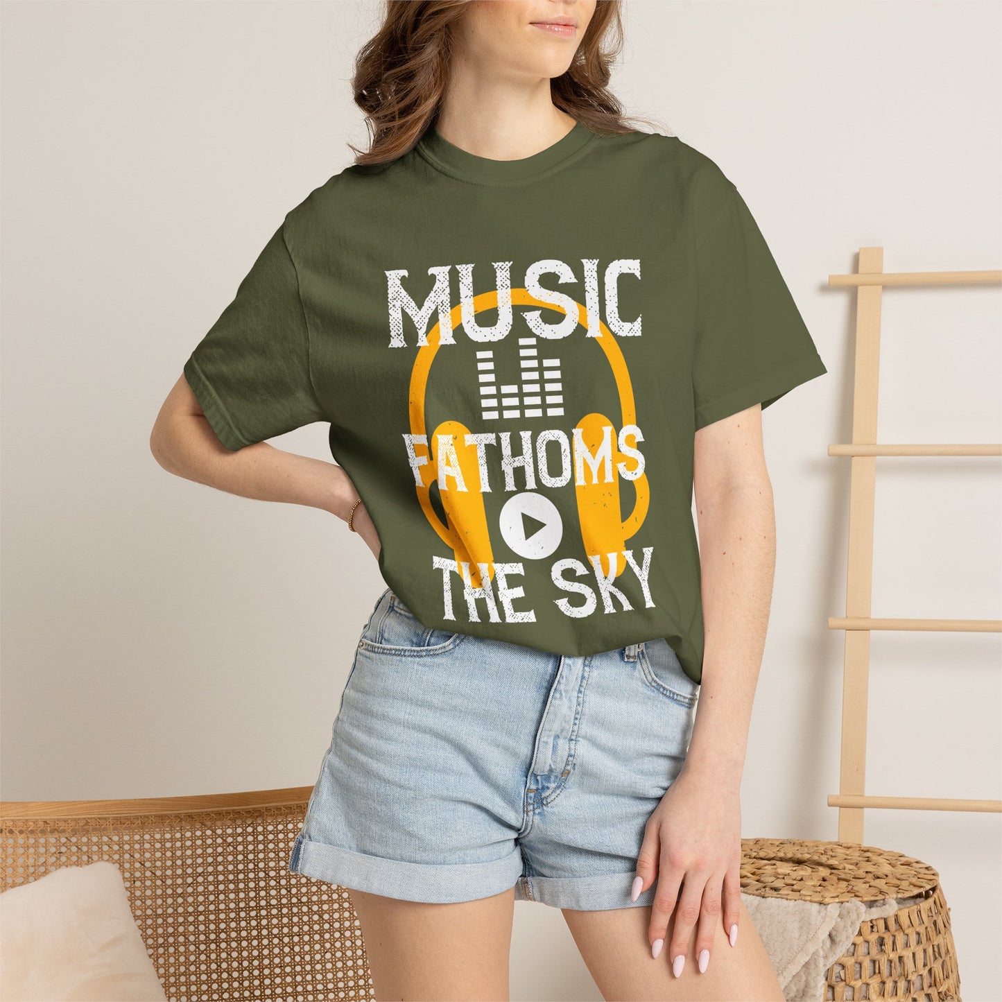 Music Graphic Design Unisex Cotton T-shirt m24