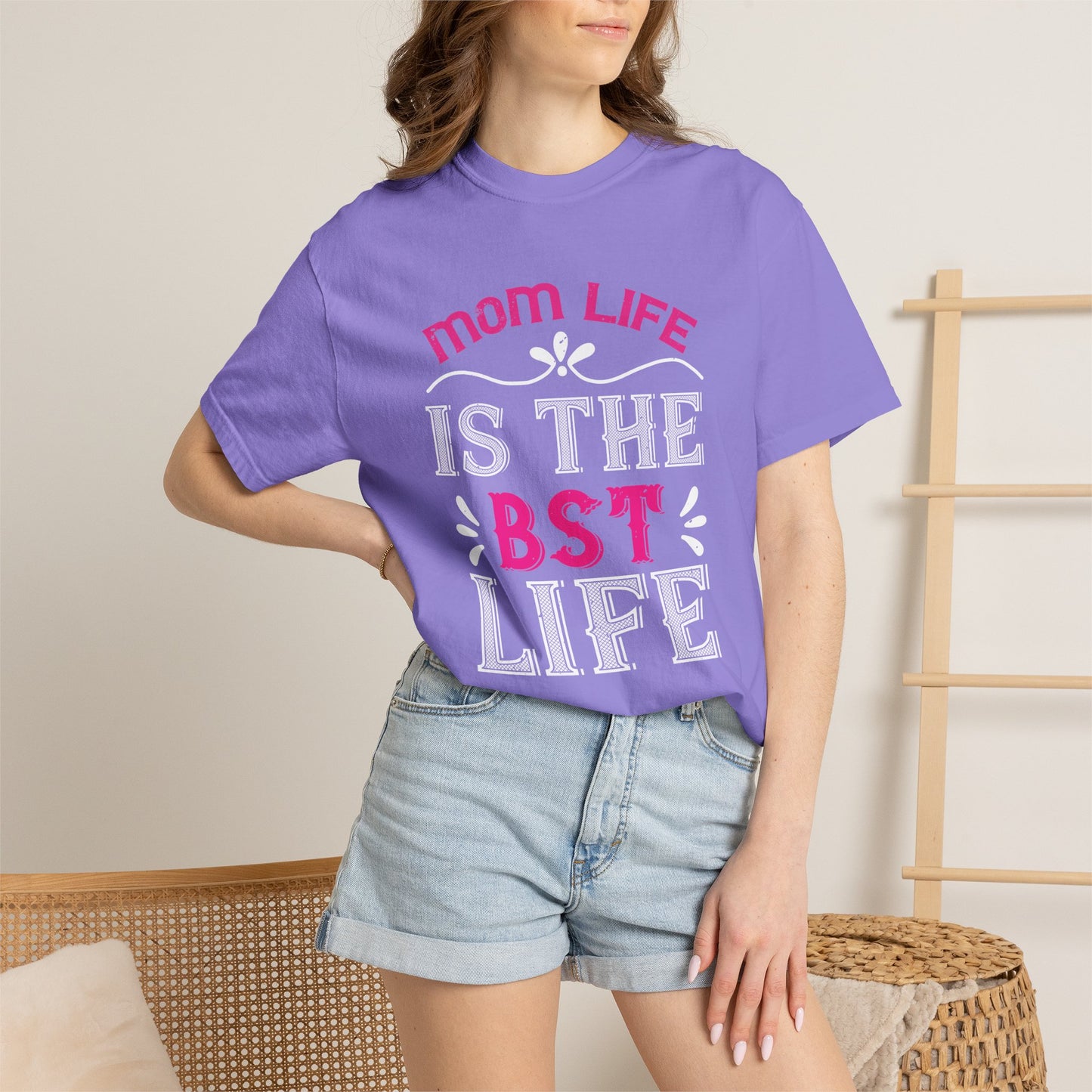 Mom T-shirt Mother Day Mama Tee Unisex Comfort Colors Garment-Dyed Cotton h79