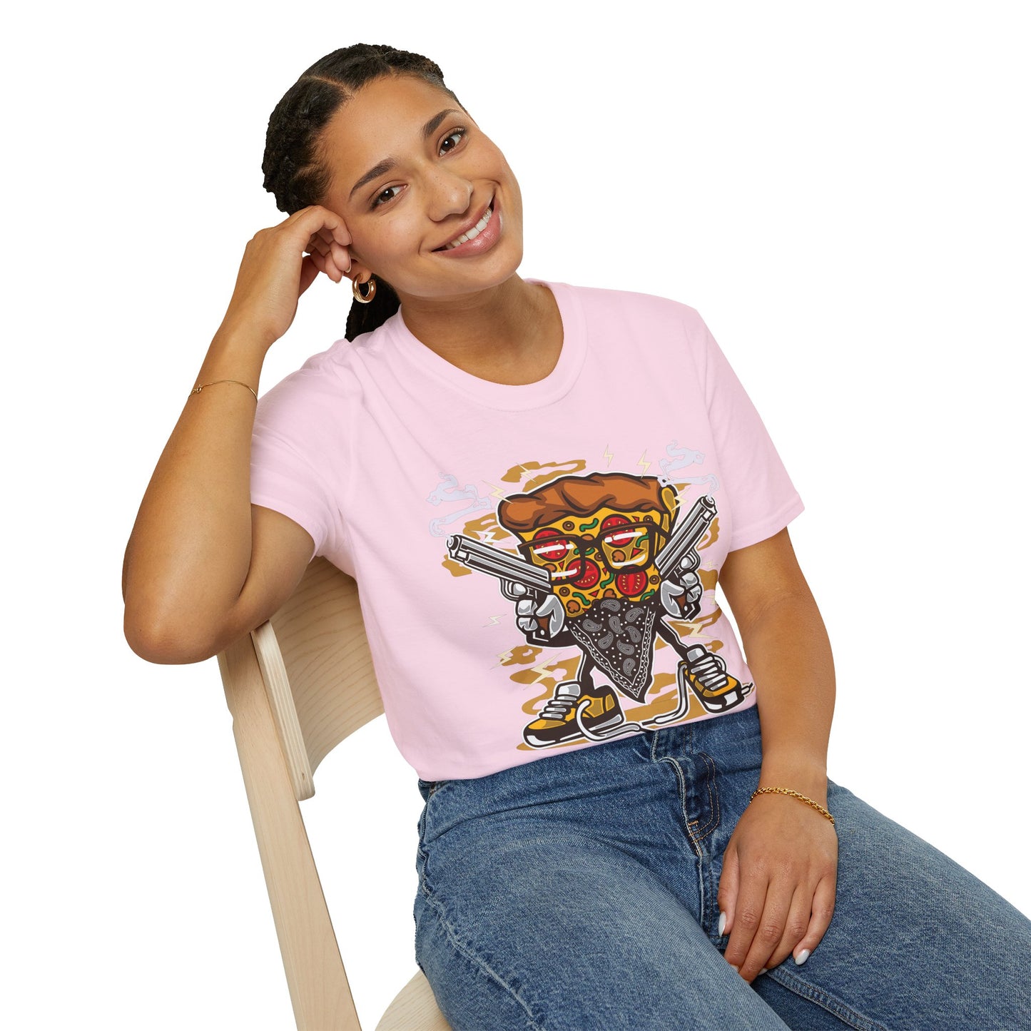 Cartoon Animation Tee Shirt Unisex Funny Graphic Gildan Softstyle 64000 Cotton Tee