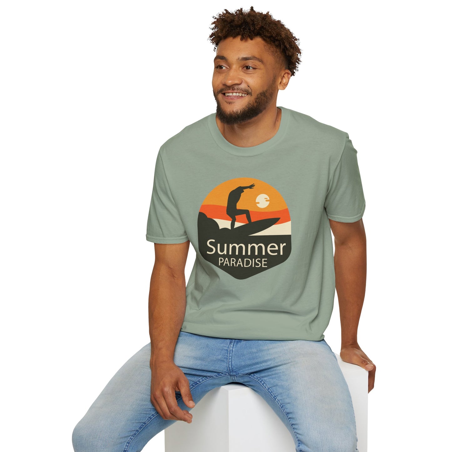 Summer T-Shirt, Summer Design Shirts, Art Tee Shirt with Summer Design - 4