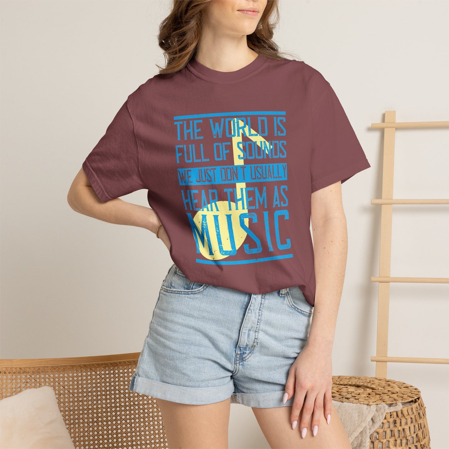 Music Graphic Design Unisex Cotton T-shirt m45