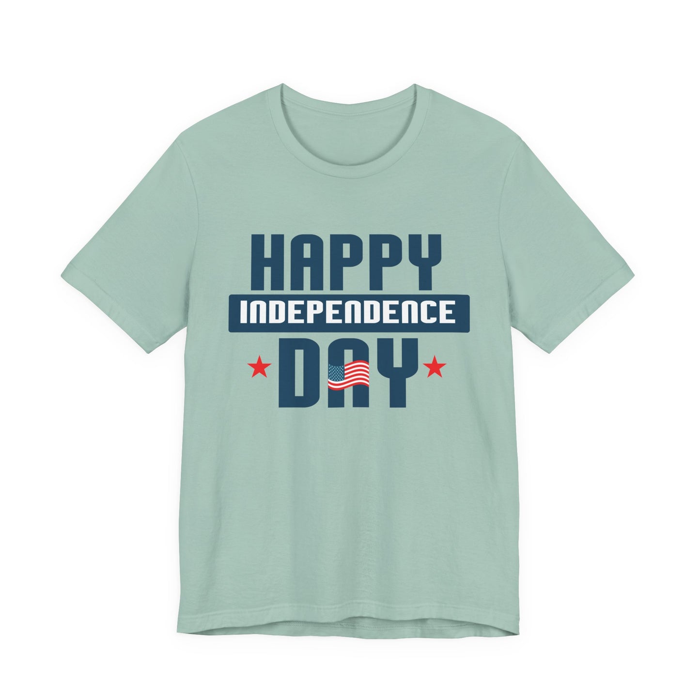 Happy Independence Day Graphic Unisex Cotton T-Shirt 017