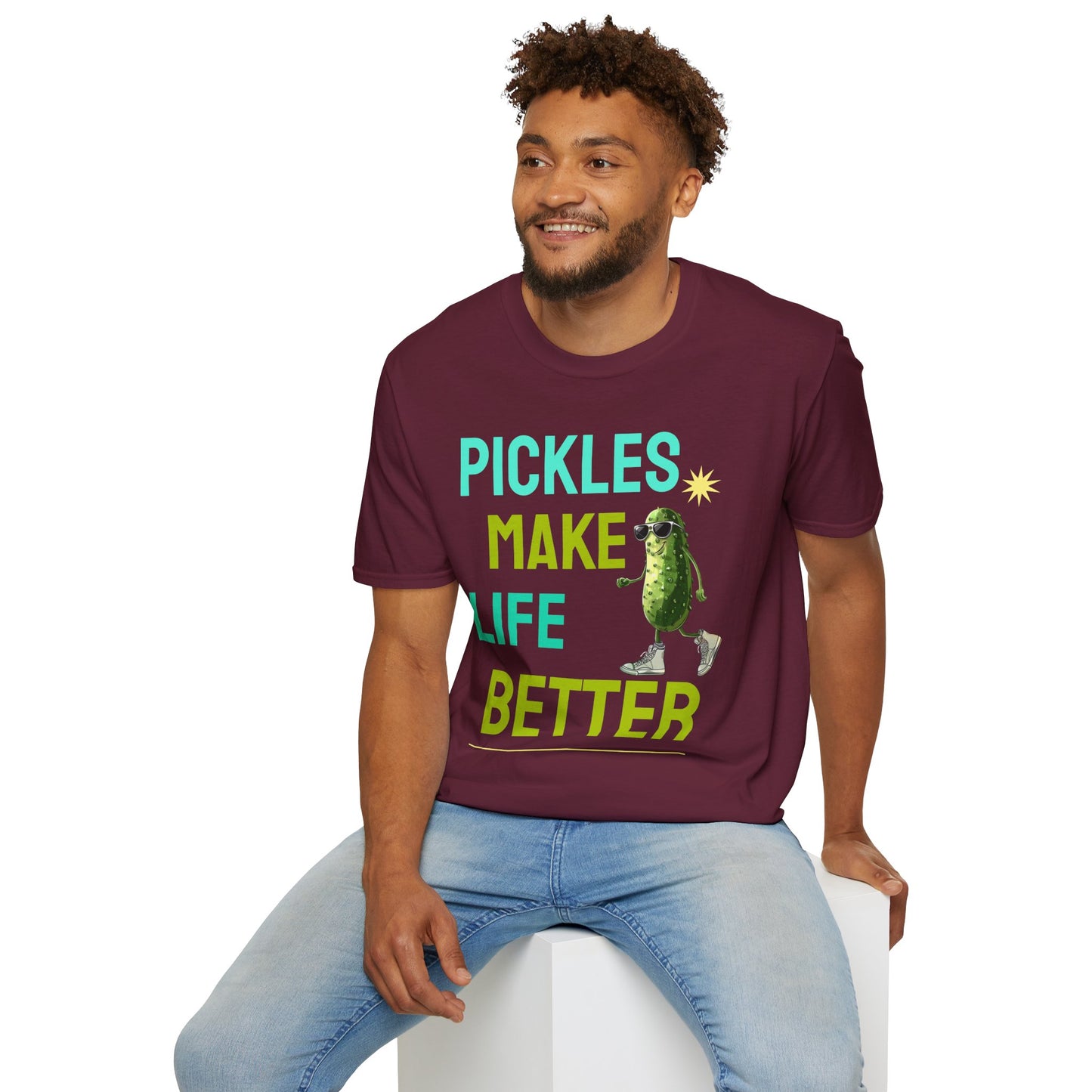 Food Tees, Funny Food T Shirts, Funny T Shirts, Shirt with Vegetables, Shirt with Pickle