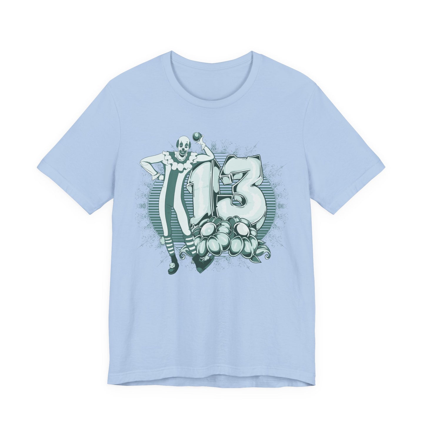 Vintage Clown Graphic Illustration Unisex Cotton T-Shirt Art-39