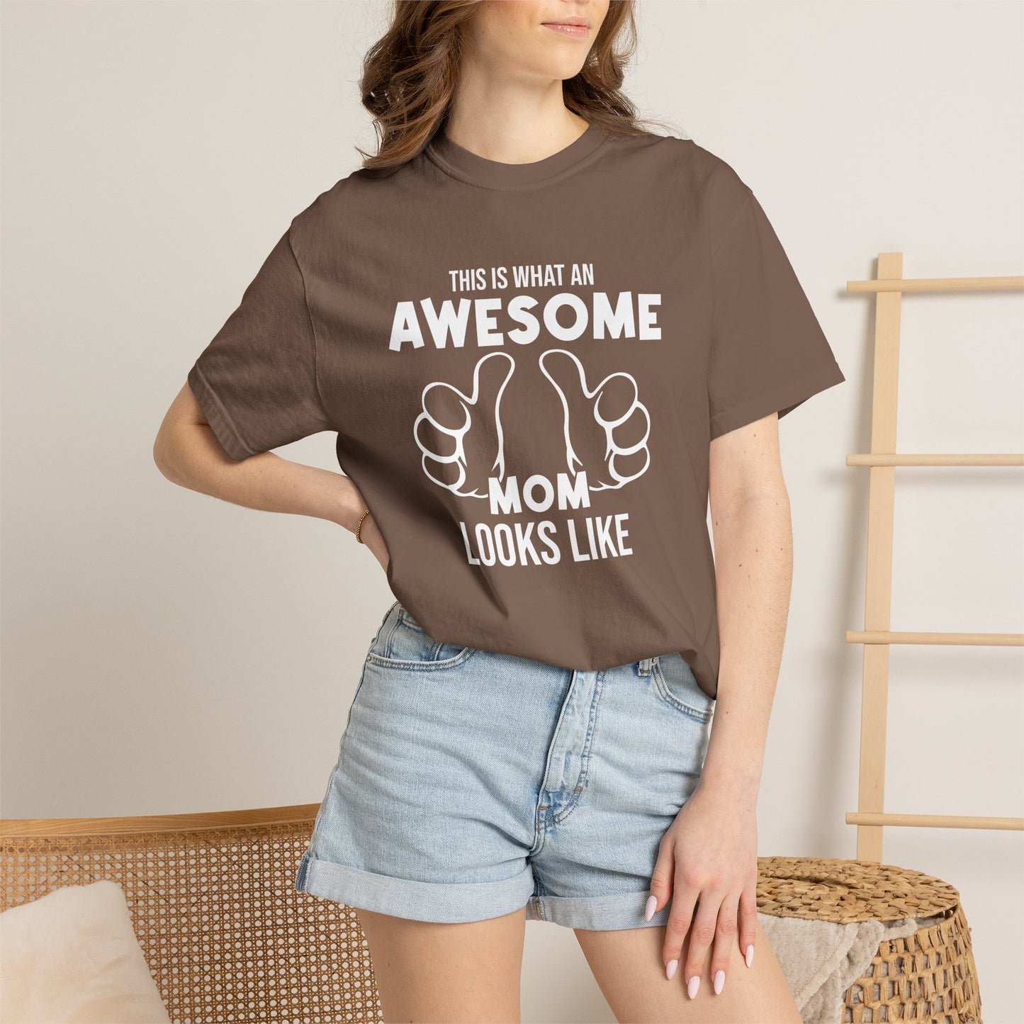 Mom T-shirt Mother's Day Mama Tee Unisex Comfort Colors Garment-Dyed Cotton h25