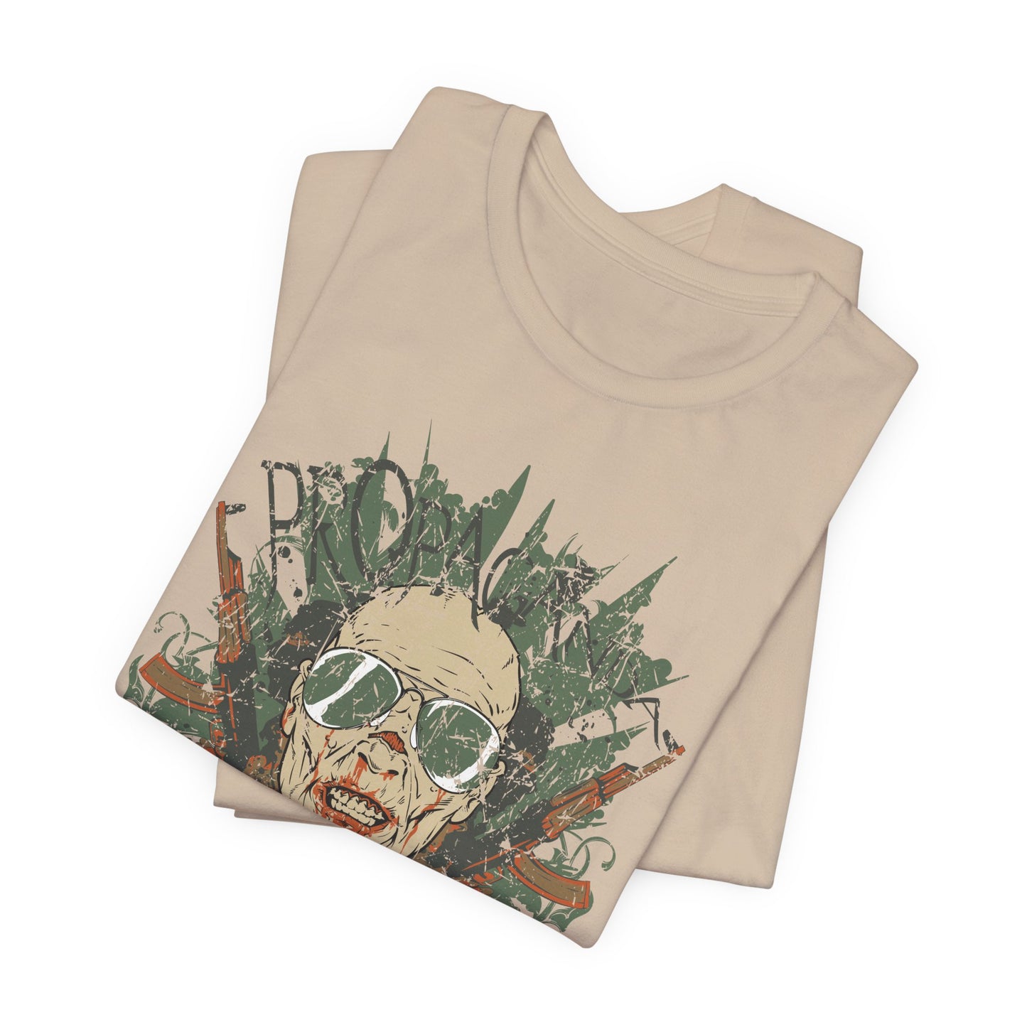 Retro Skull Floral Graphic Design Unisex Cotton T-Shirt G-2
