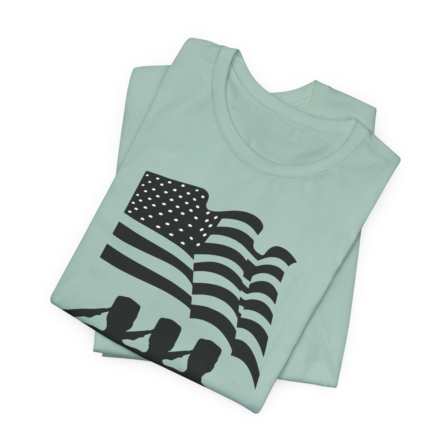 Happy Veterans Day saluting soldiers T-Shirt Patriotic American flag Unisex Cotton v51