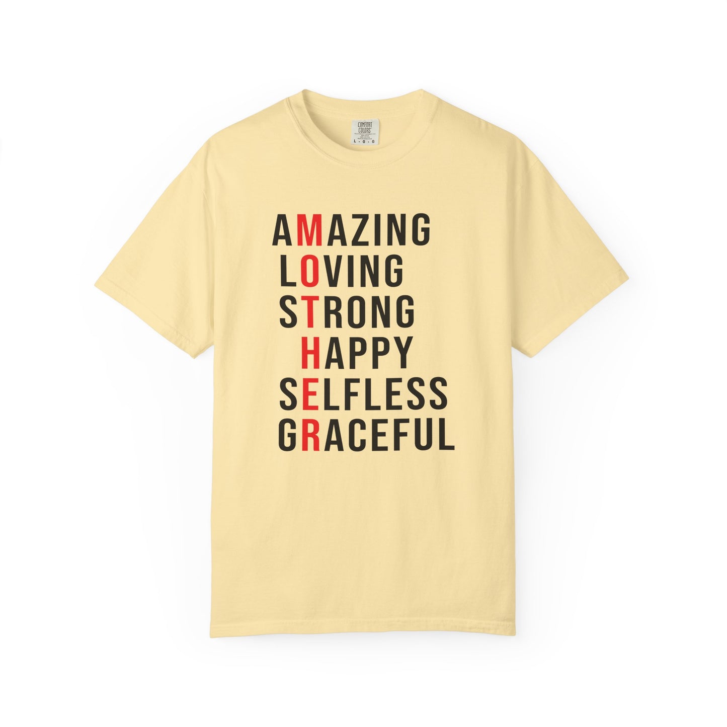 Mom T-shirt Mother's Day Mama Tee Unisex Comfort Colors Garment-Dyed Cotton h14