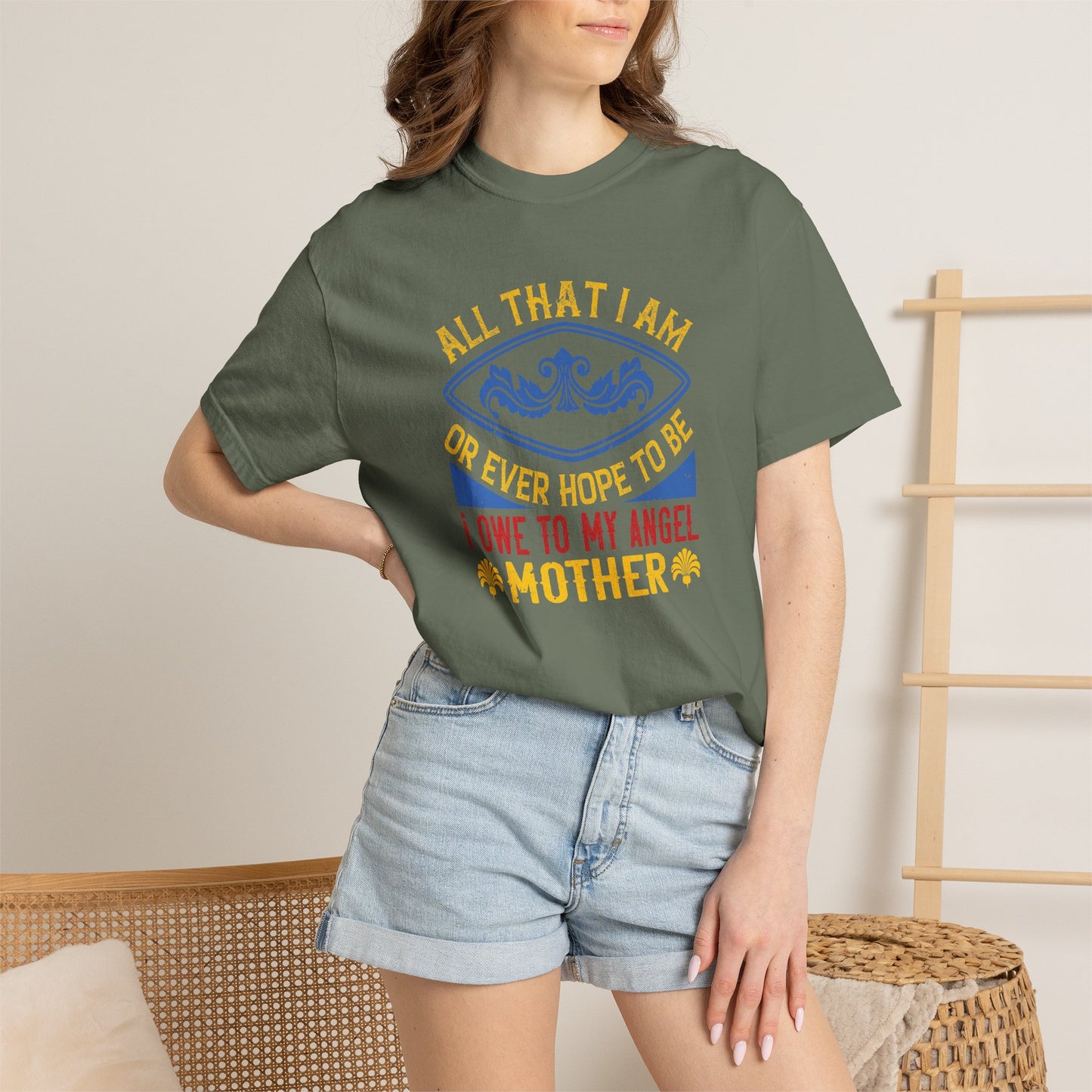 Mom T-shirt Mother Day Mama Tee Unisex Comfort Colors Garment-Dyed Cotton h61