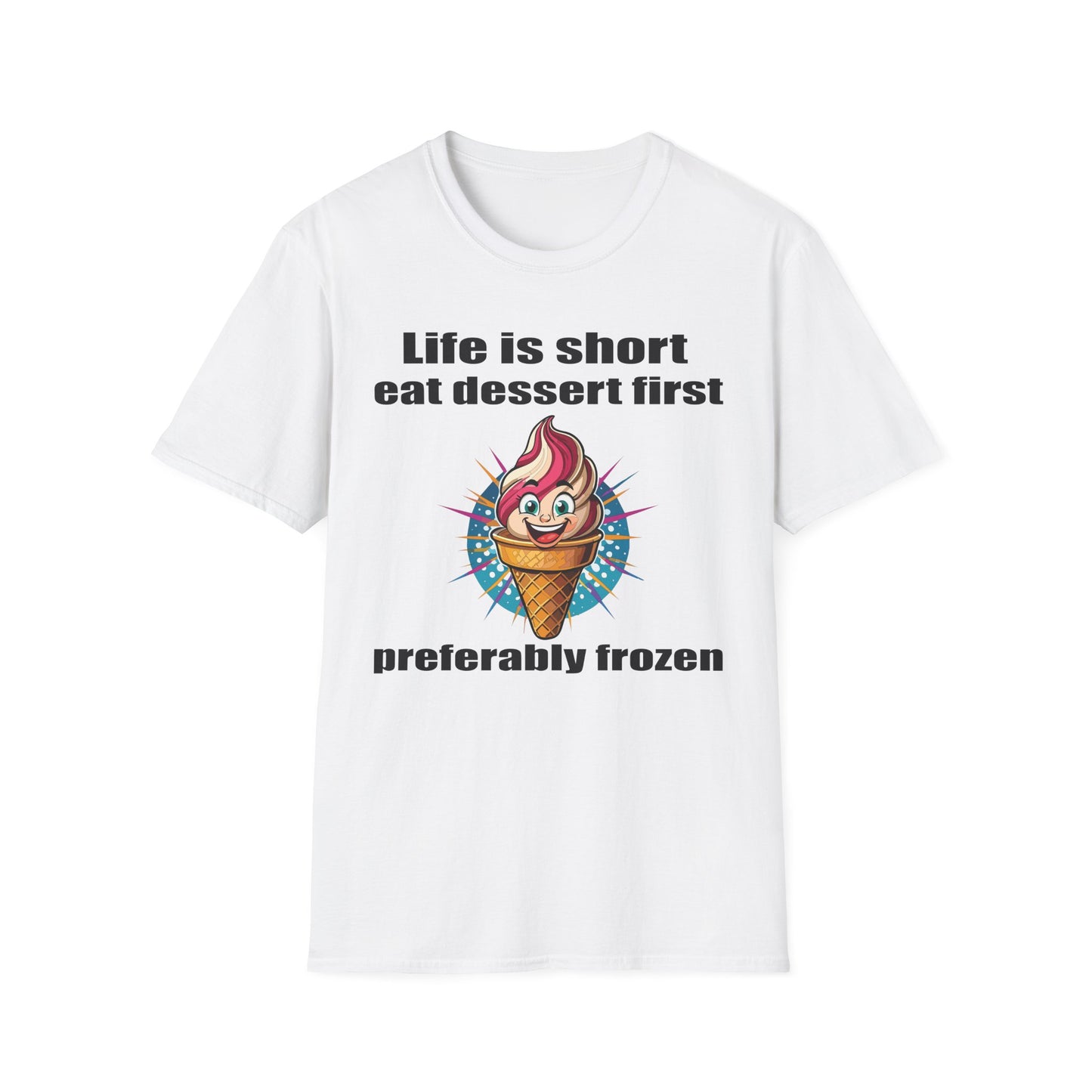 Food Tees, Funny Food T Shirts, Funny T Shirts, Shirt with Food, Junk Food Tees, Shirt with Ice Cream, Ice Cream T-Shirt