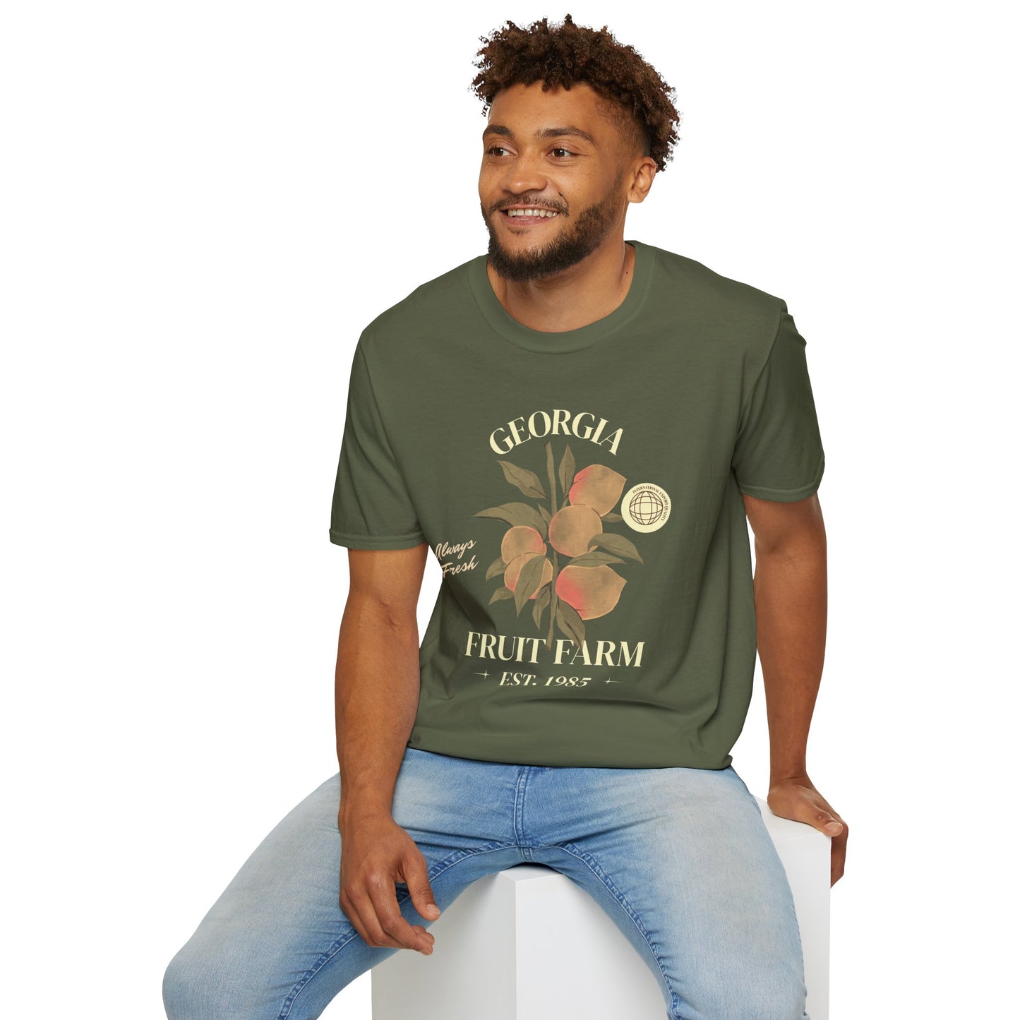 Food Tees, Funny Food T Shirts, Funny T Shirts, Shirt with Fruits, Shirt with Peach