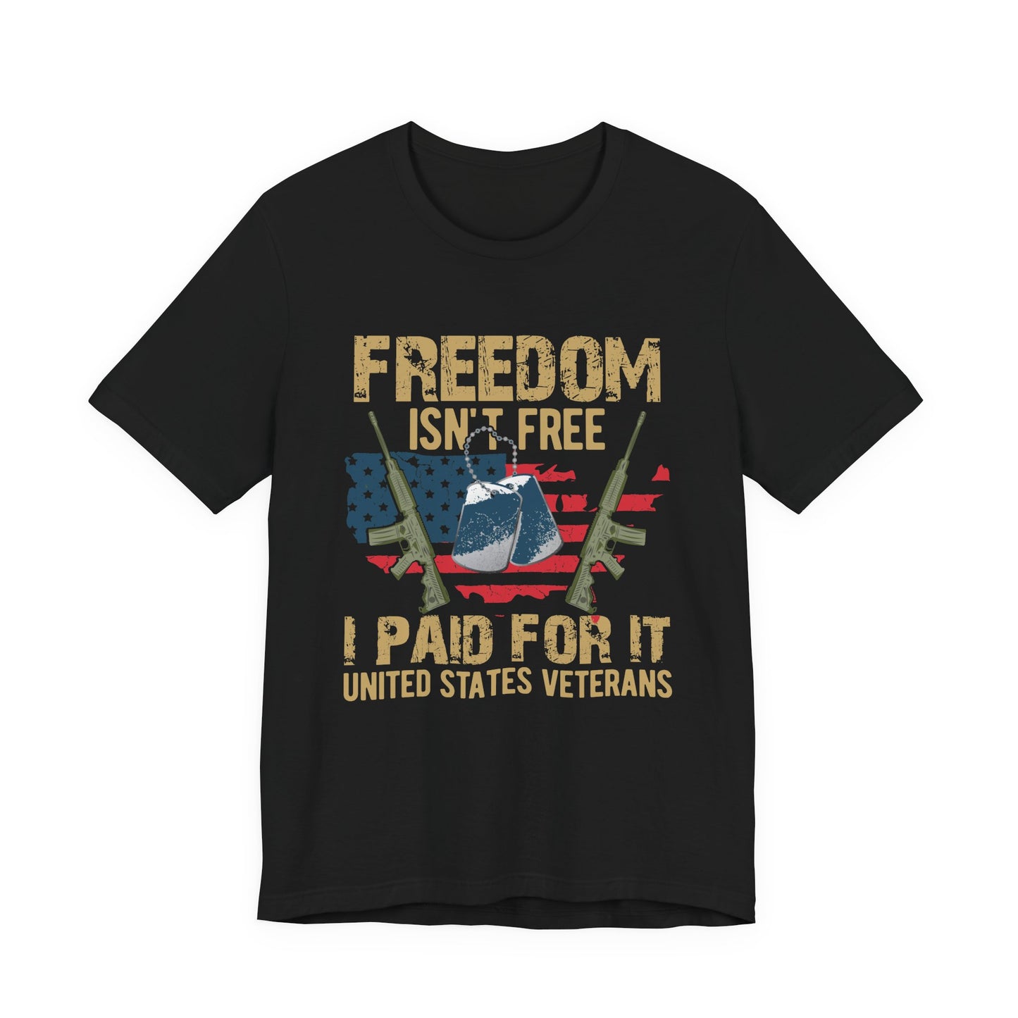Army Veteran Patriotic Graphic Design Unisex Cotton T-Shirt v19