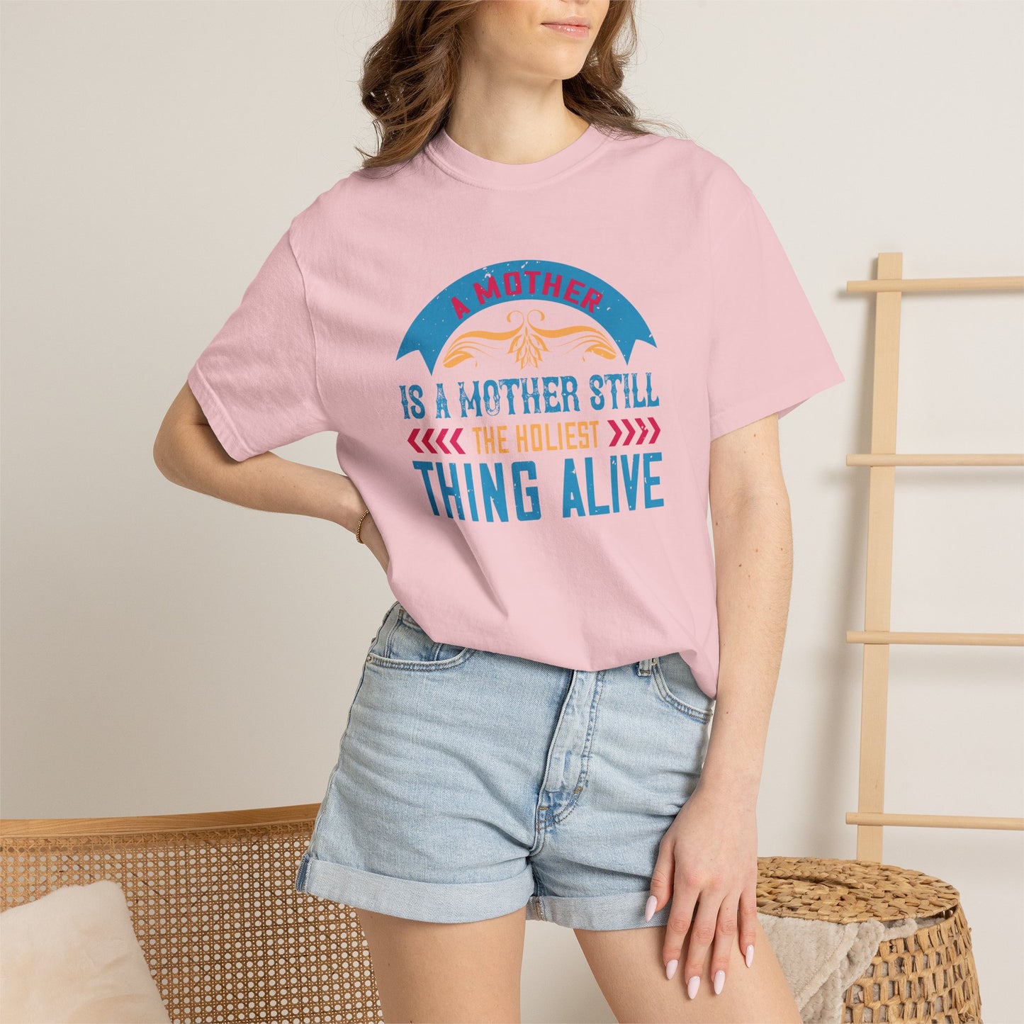 Mom T-shirt Mother Day Mama Tee Unisex Comfort Colors Garment-Dyed Cotton h52