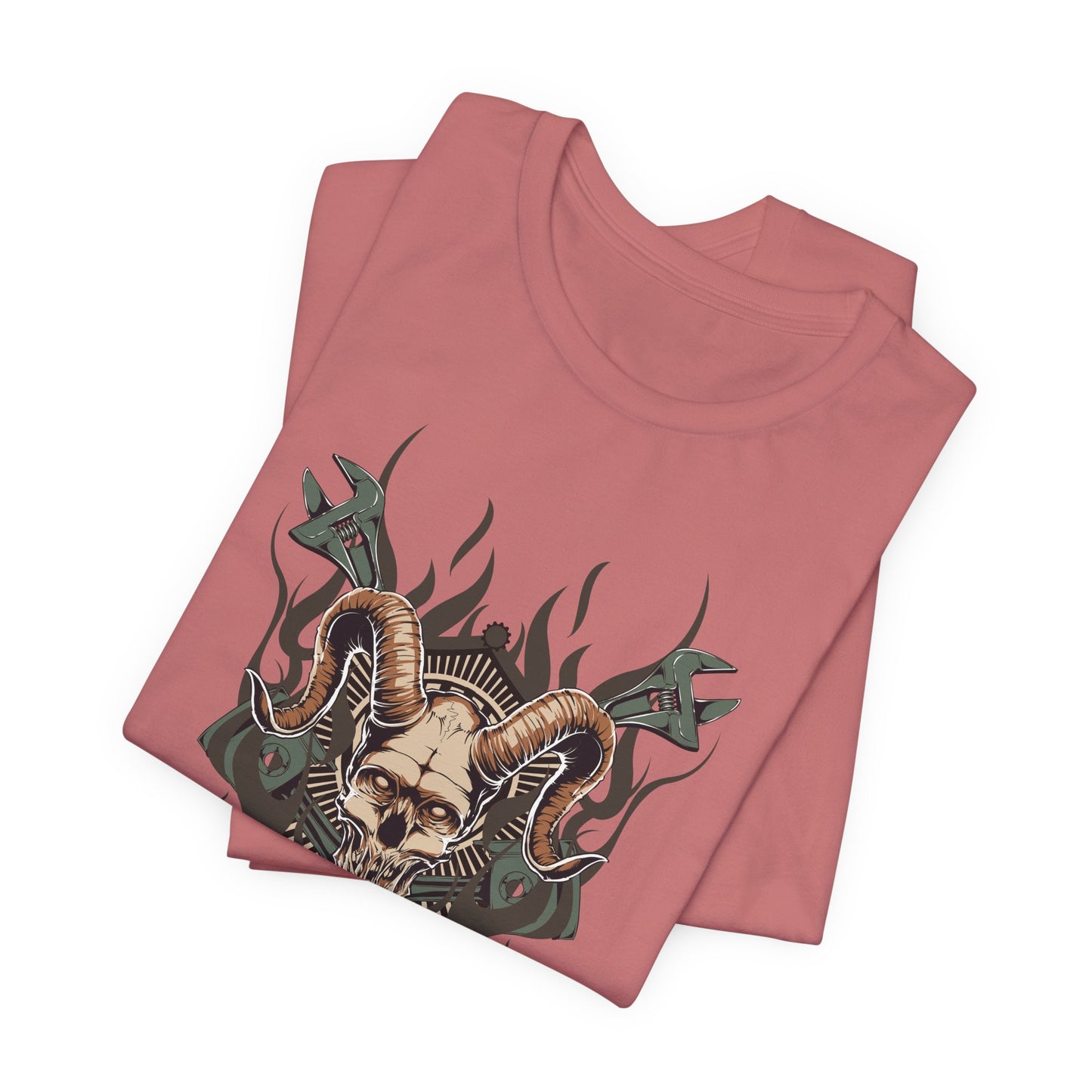 Gothic Skull Graphic Design Unisex Cotton Tee Art-49