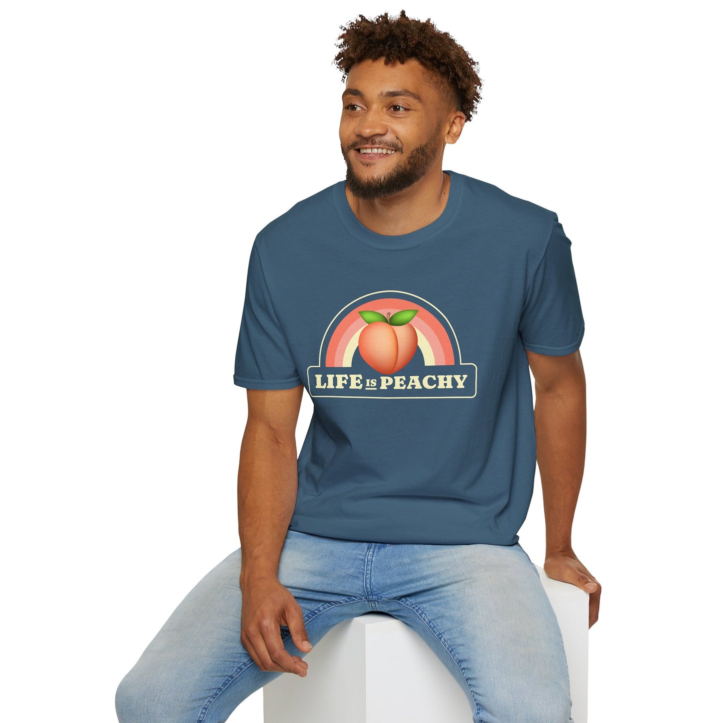 Food Tees, Funny Food T Shirts, Funny T Shirts, Shirt with Fruits, Shirt with Peach