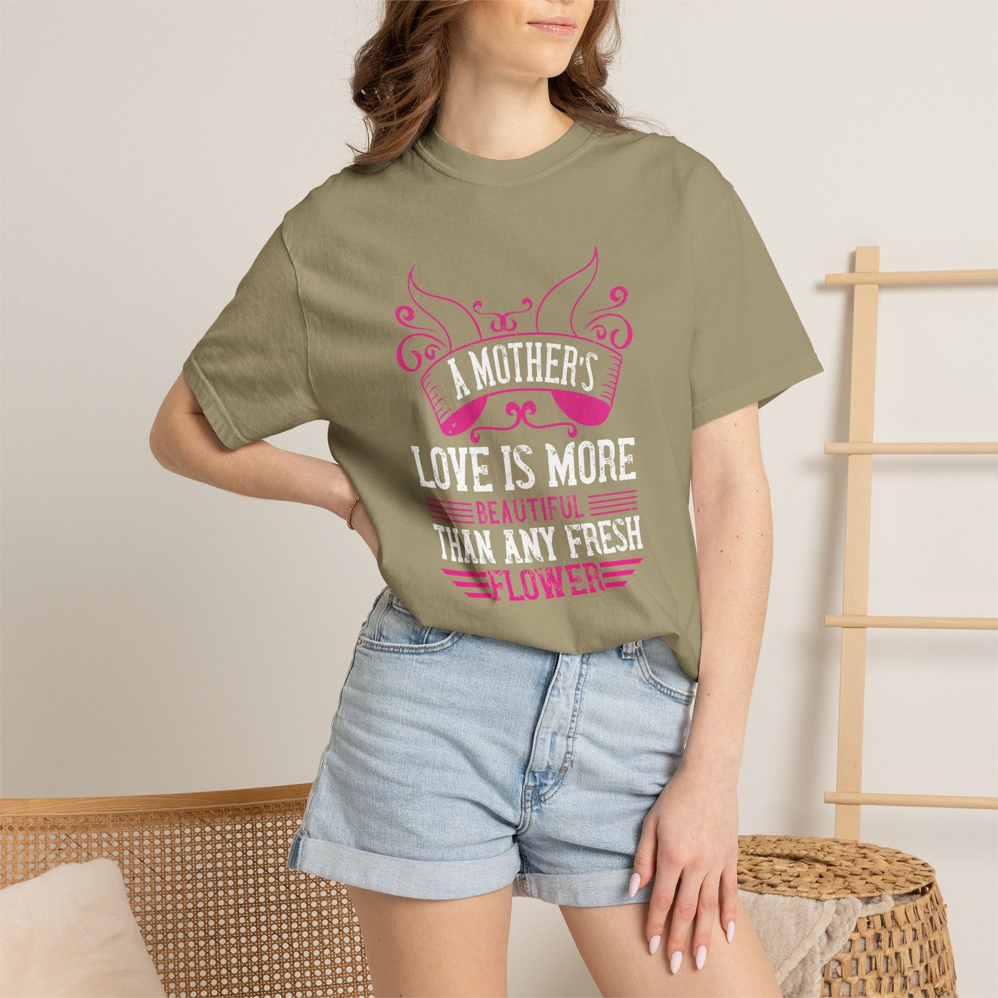 Mom T-shirt Mother Day Mama Tee Unisex Comfort Colors Garment-Dyed Cotton h59