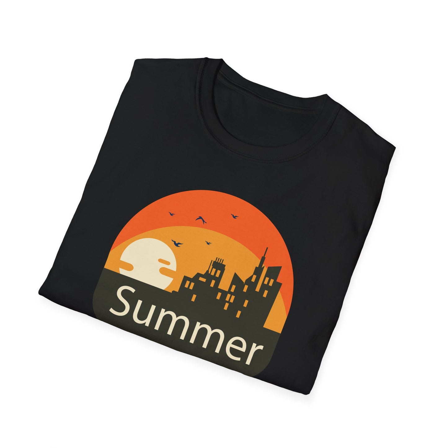 Summer T-Shirt, Summer Design Shirts, Art Tee Shirt with Summer Design - 6