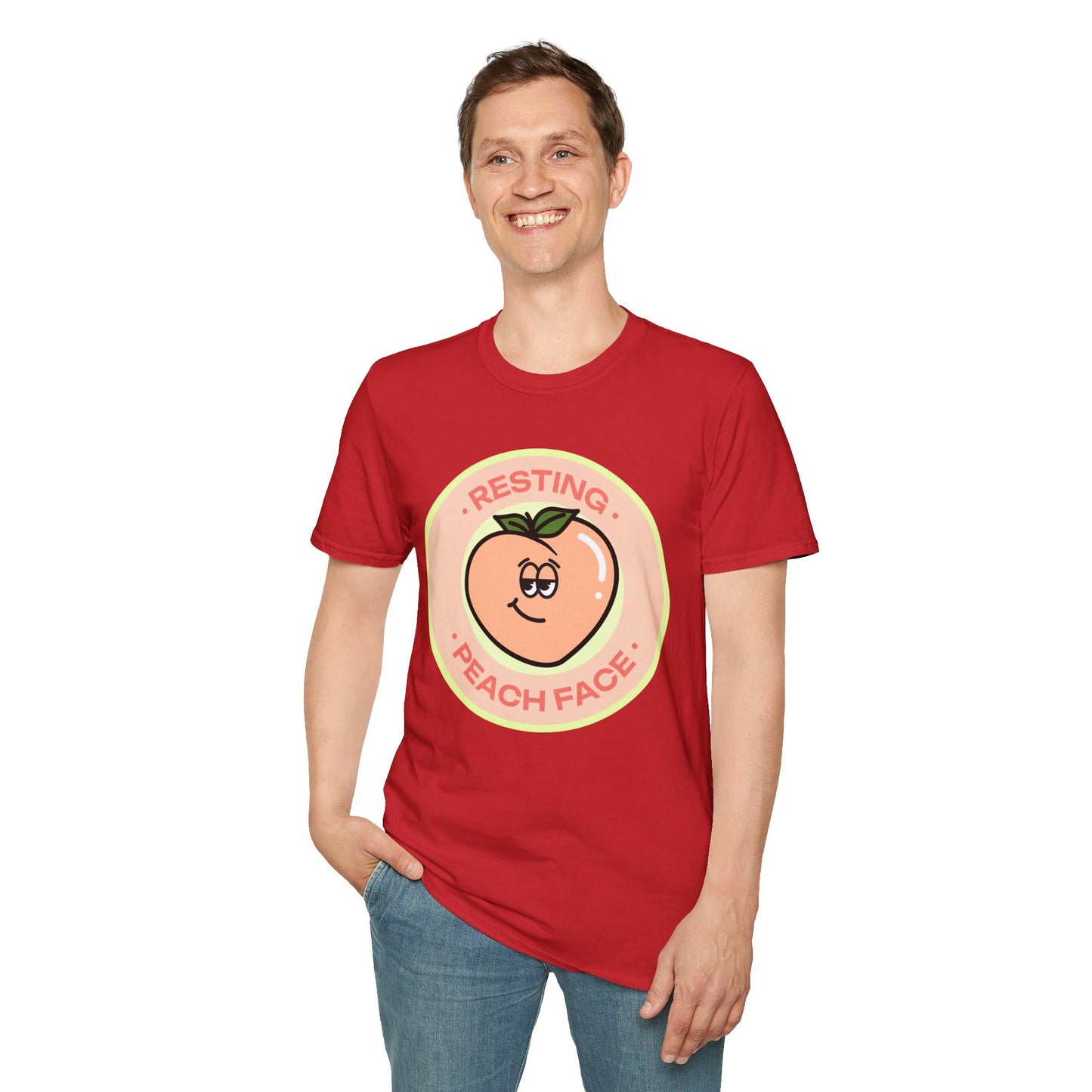 Food Tees, Funny Food T Shirts, Funny T Shirts, Shirt with Fruits, Shirt with Peach