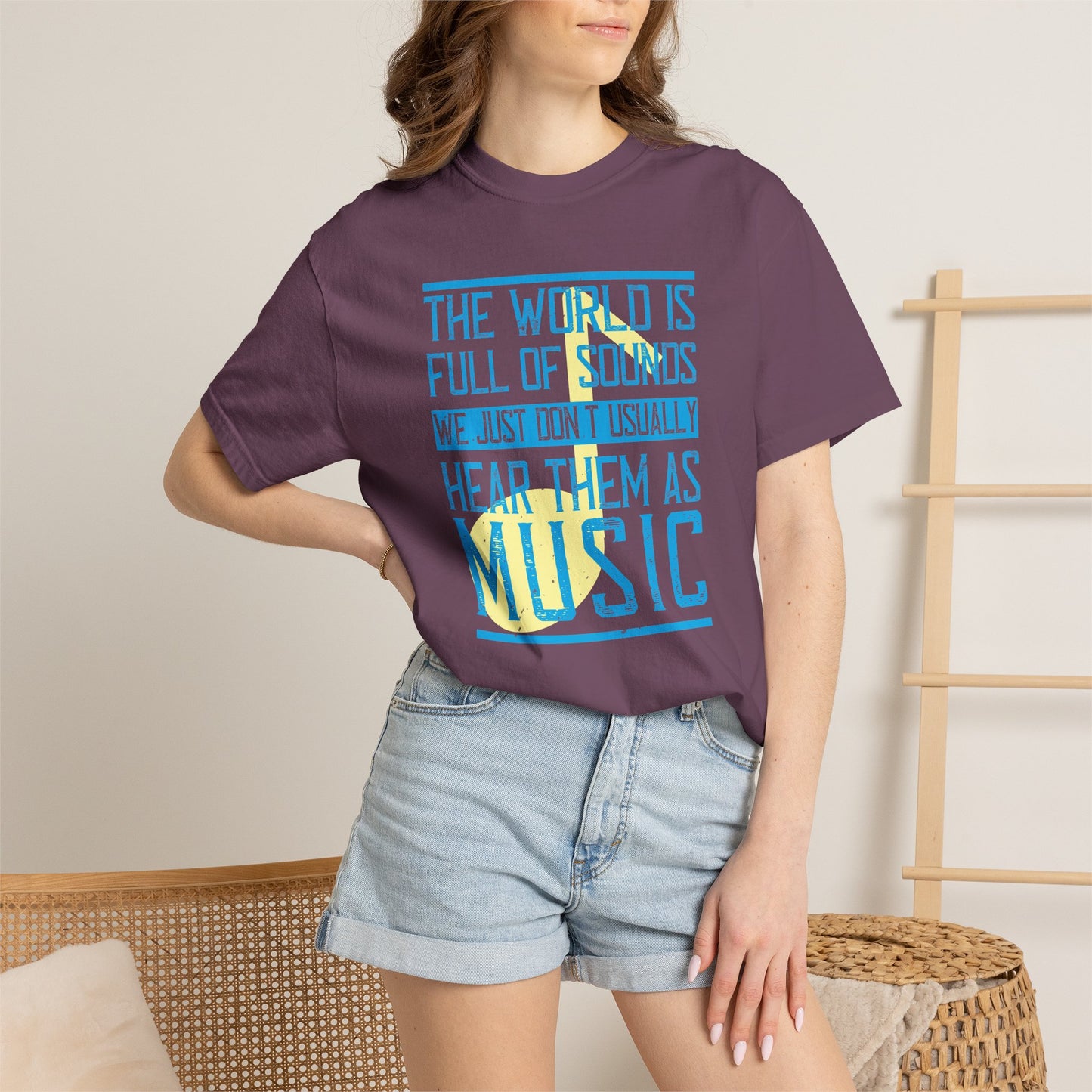 Music Graphic Design Unisex Cotton T-shirt m45
