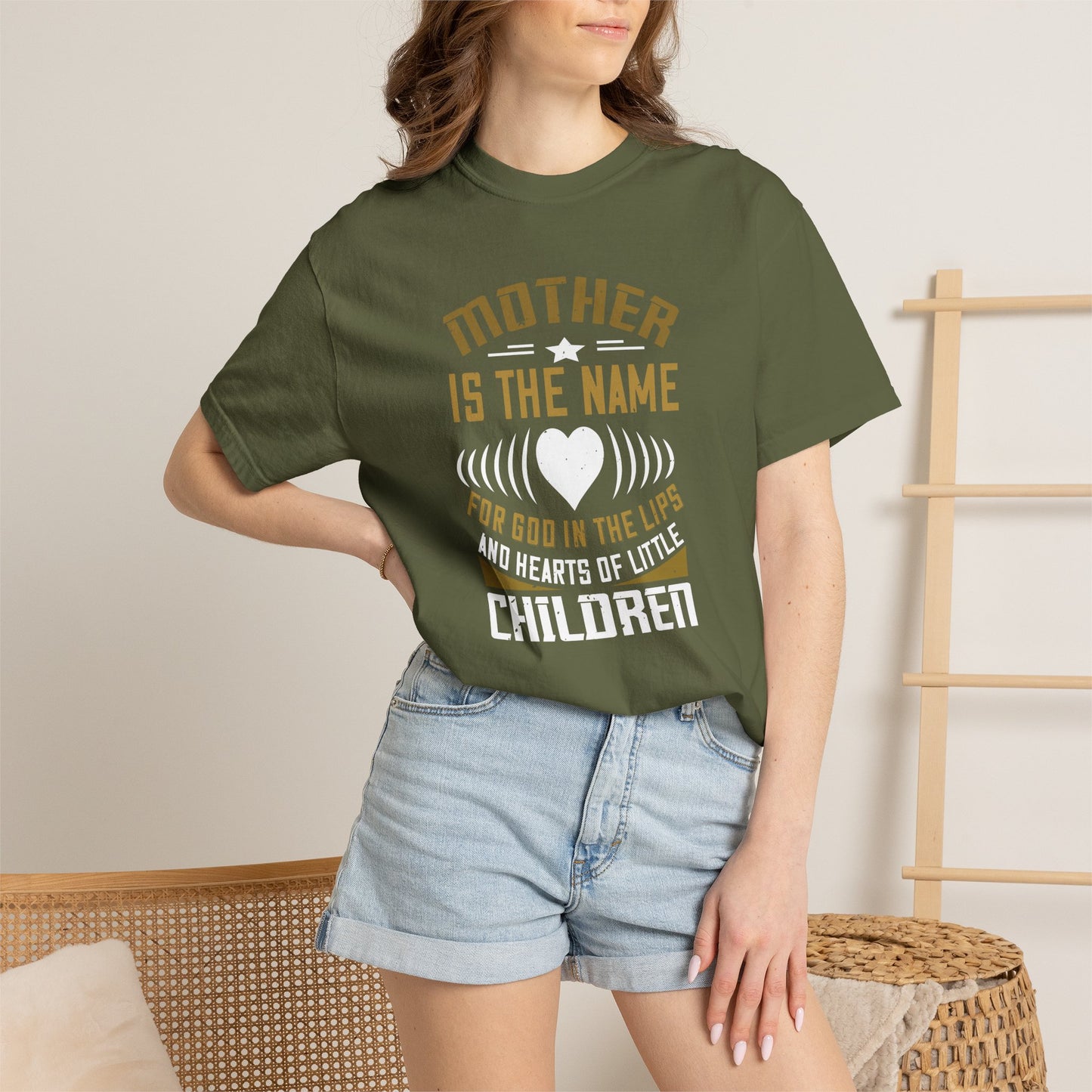 Mom T-shirt Mother Day Mama Tee Unisex Comfort Colors Garment-Dyed Cotton h83