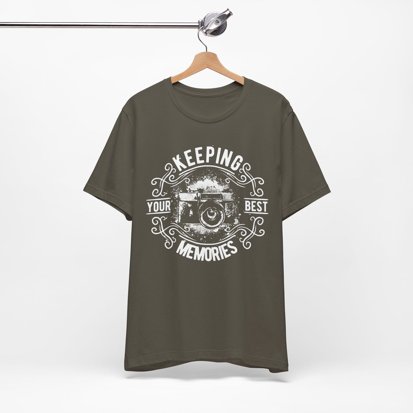 Keeping Your Best Memories T-Shirt Vintage Camera Graphic T-Shirt A-5