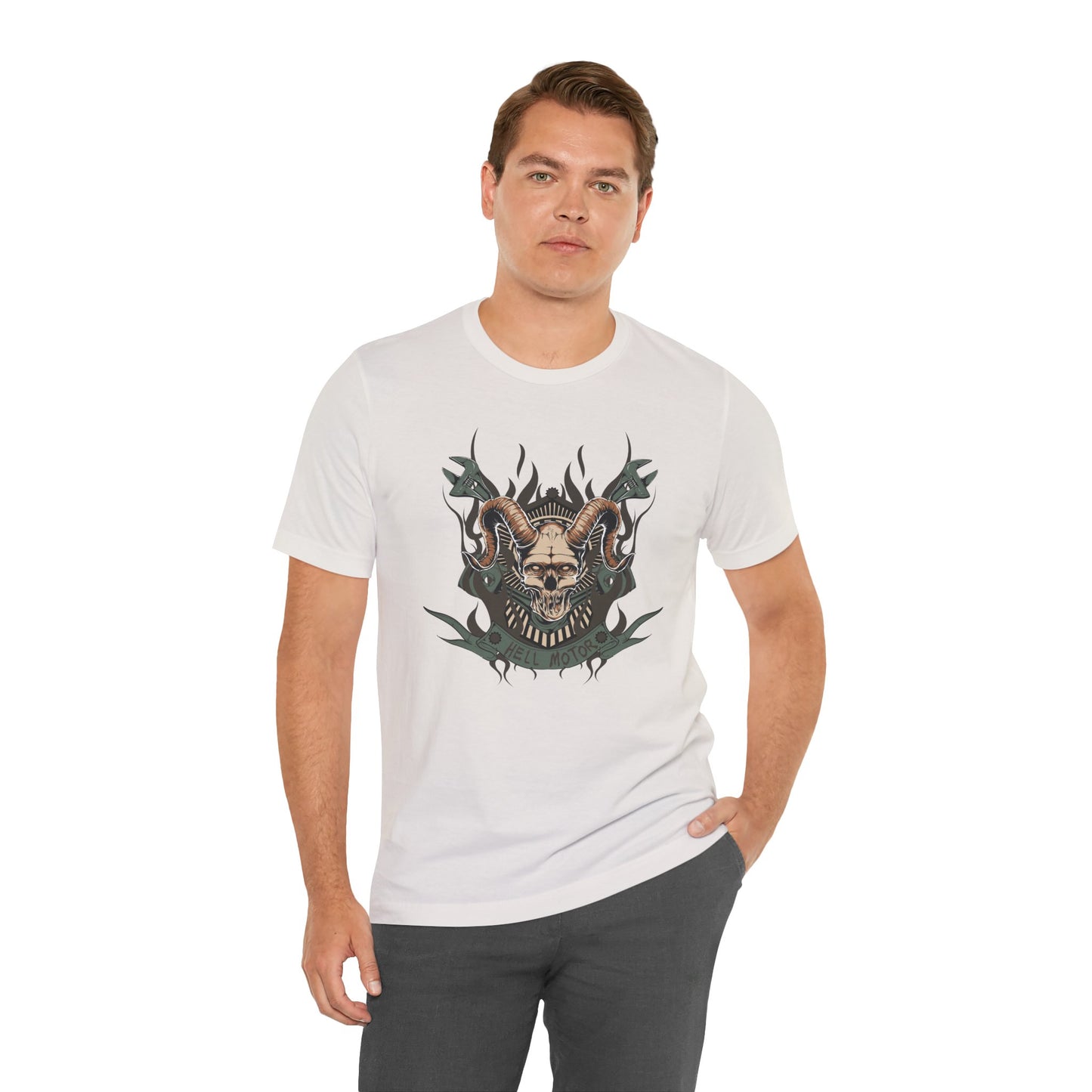 Gothic Skull Graphic Design Unisex Cotton Tee Art-49